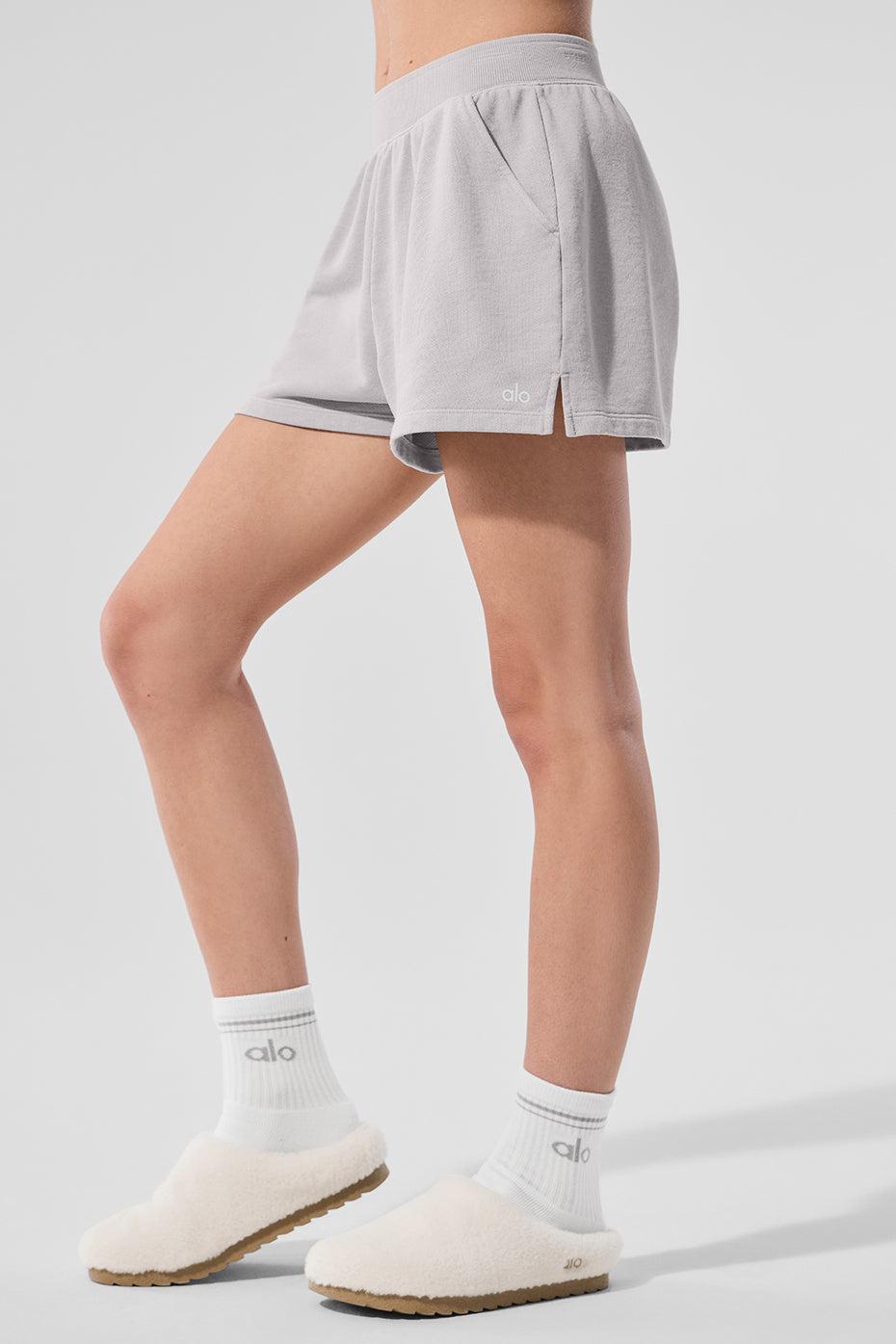 Washed Low Key Sweat Short - Grey Sky Wash Female Product Image