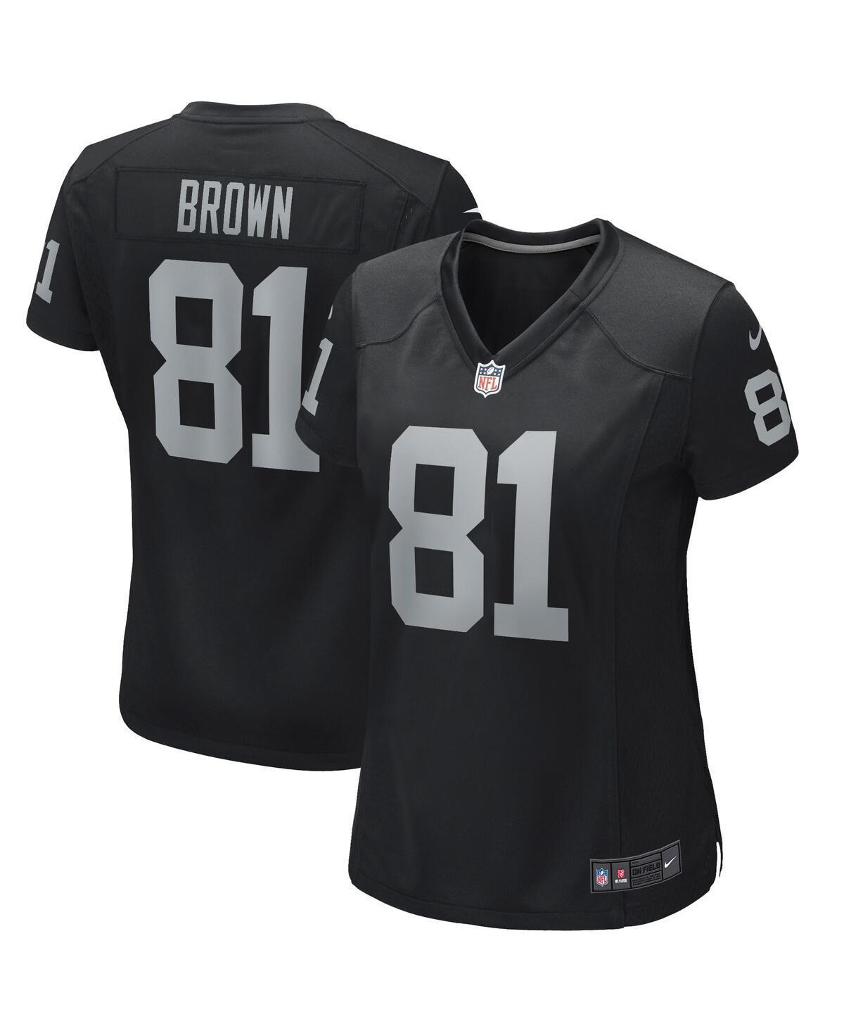 Women's Nike Tim Brown Black Las Vegas Raiders Game Retired Player Jersey, Size: XL, Lvr Black Product Image