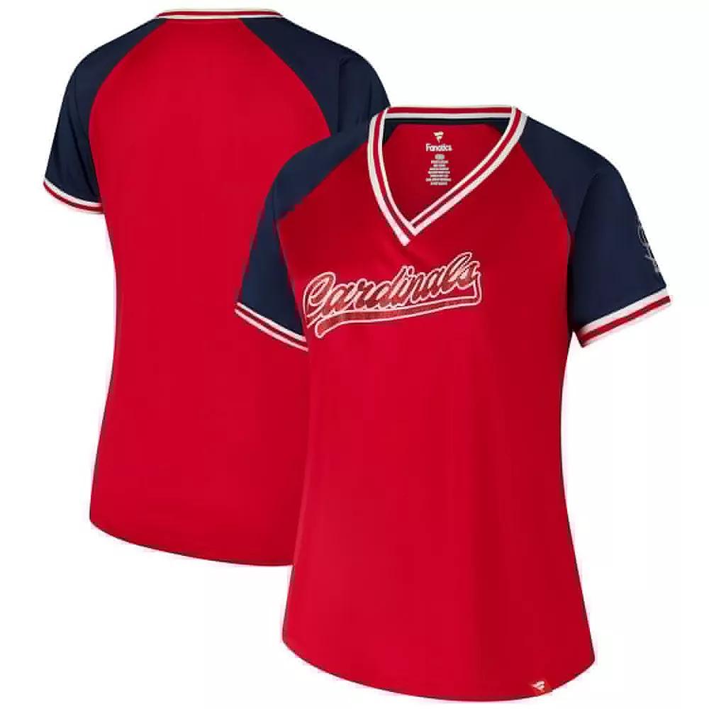 Women's Profile Red St. Louis Cardinals Plus Size Crossover V-Neck T-Shirt, Size: 3XL Product Image