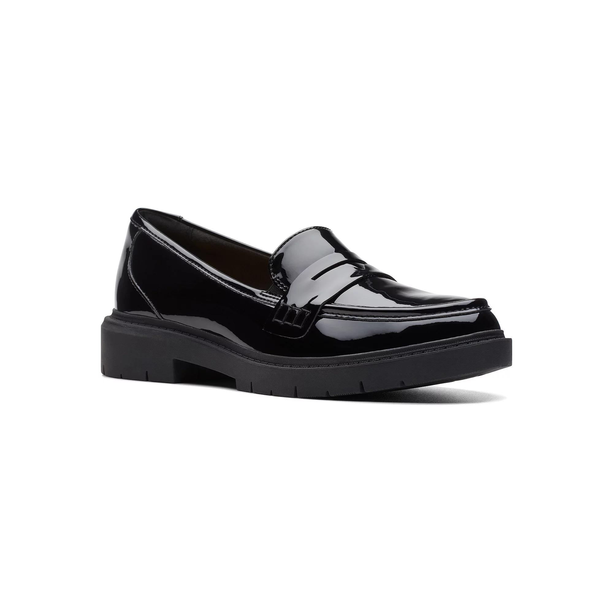 Clarks® Westlynn Ayla Women's Lug Sole Loafers, Size: 7.5, Black Product Image