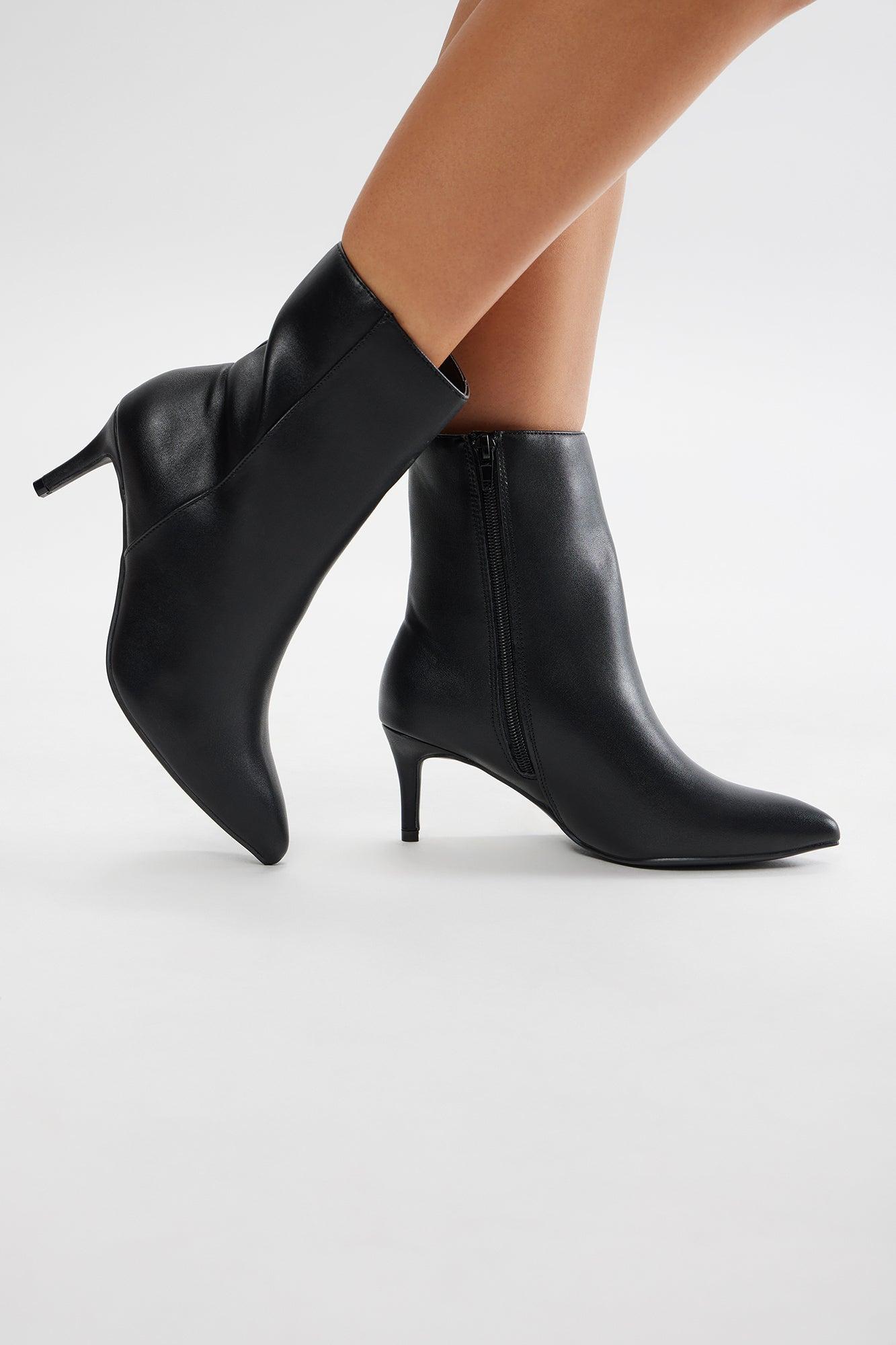 Bryson Heeled Booties - Black Product Image