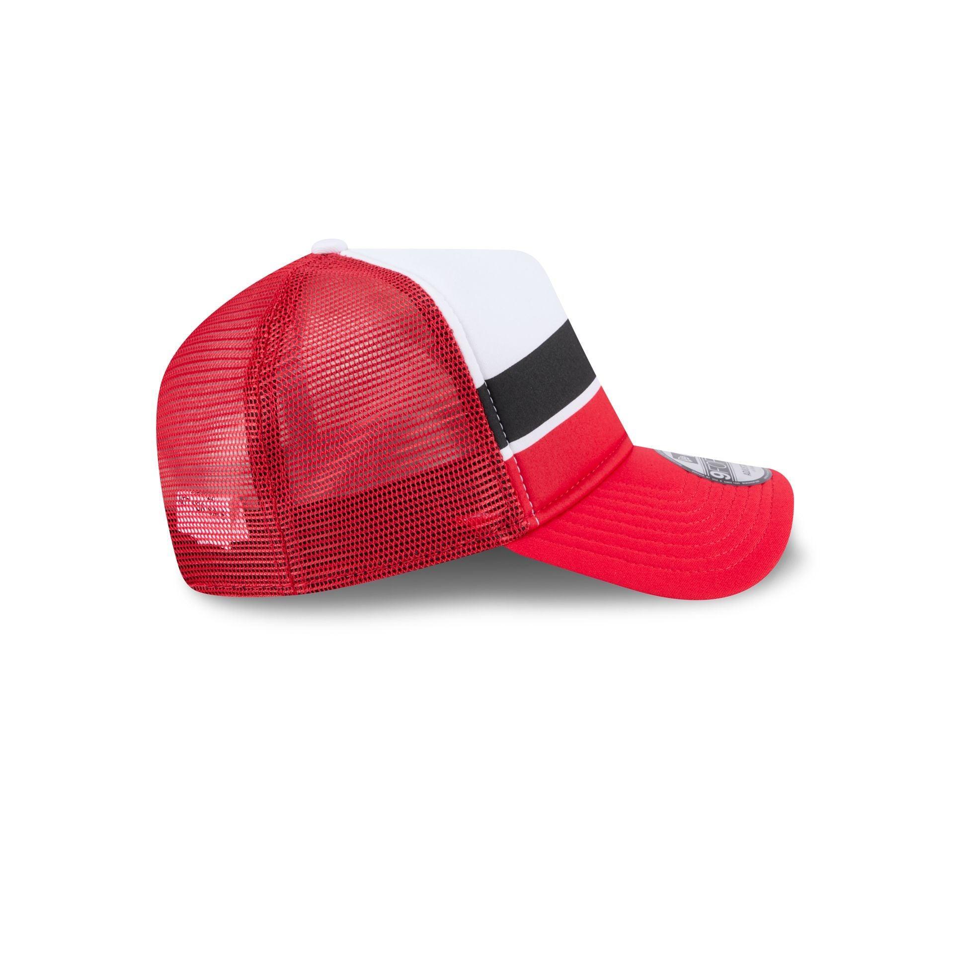 Kansas City Chiefs Color Block 9FORTY A-Frame Trucker Snapback Hat Male Product Image
