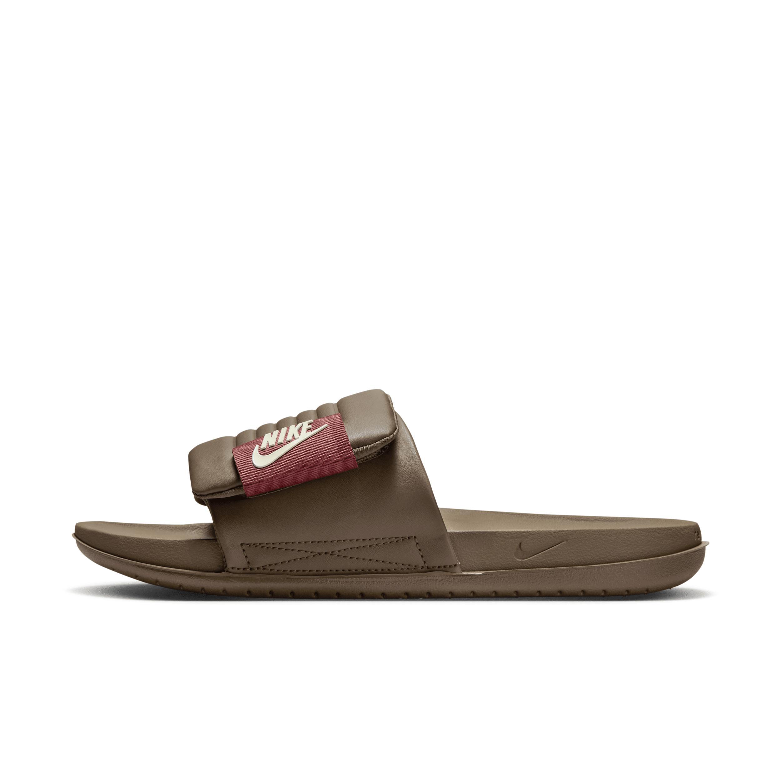 Nike Offcourt Men's Adjustable Slides, Size: 10, Ironstone White Milk Product Image