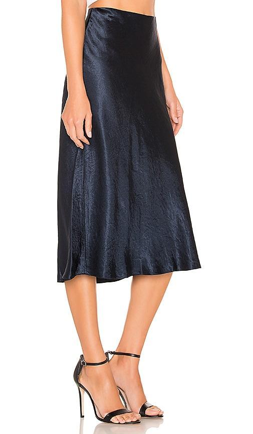 Womens Satin Midi-Skirt Product Image