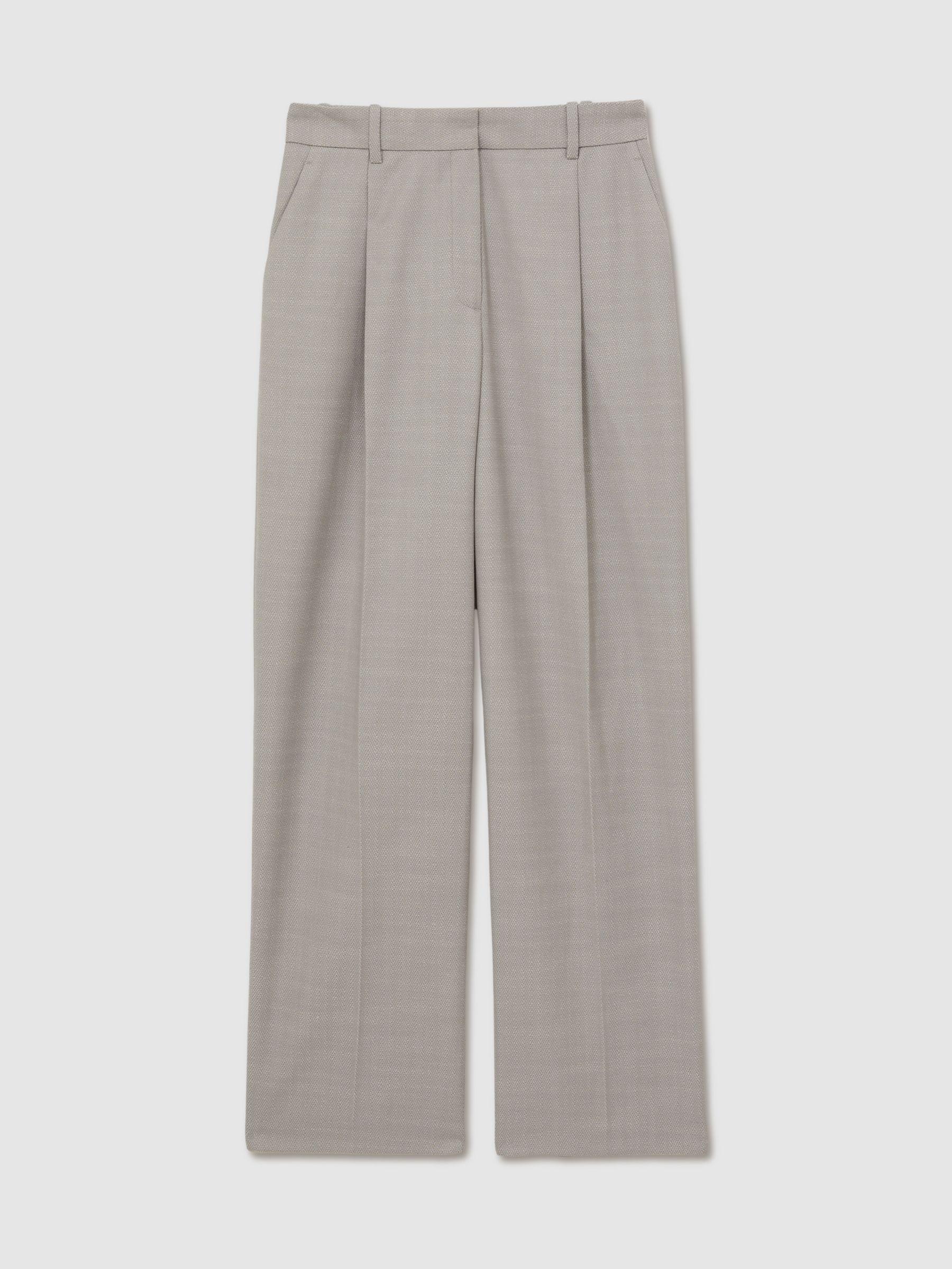Petite Linen Belted Sleeveless Midi Dress in Neutral Product Image