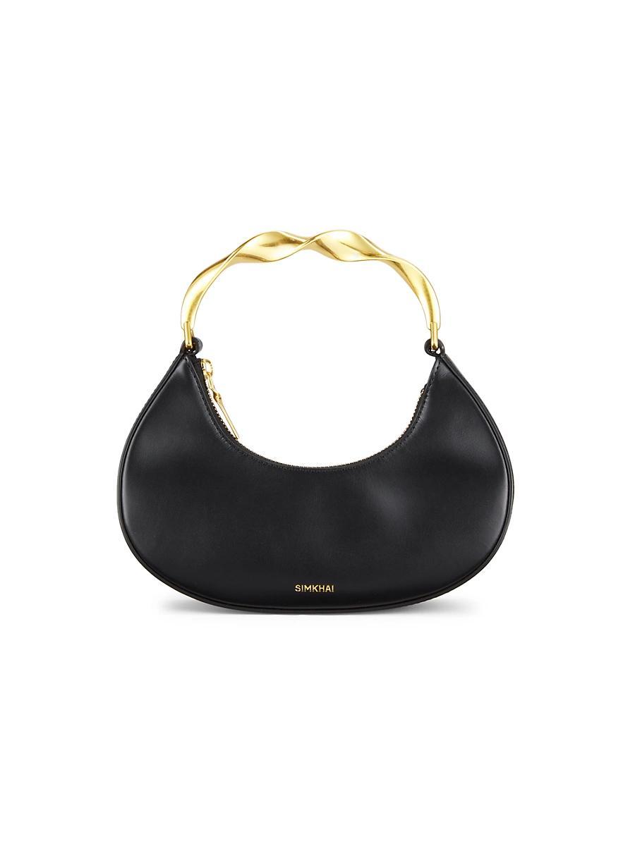 Womens Nixi Leather Twist Handle Top Handle Bag Product Image