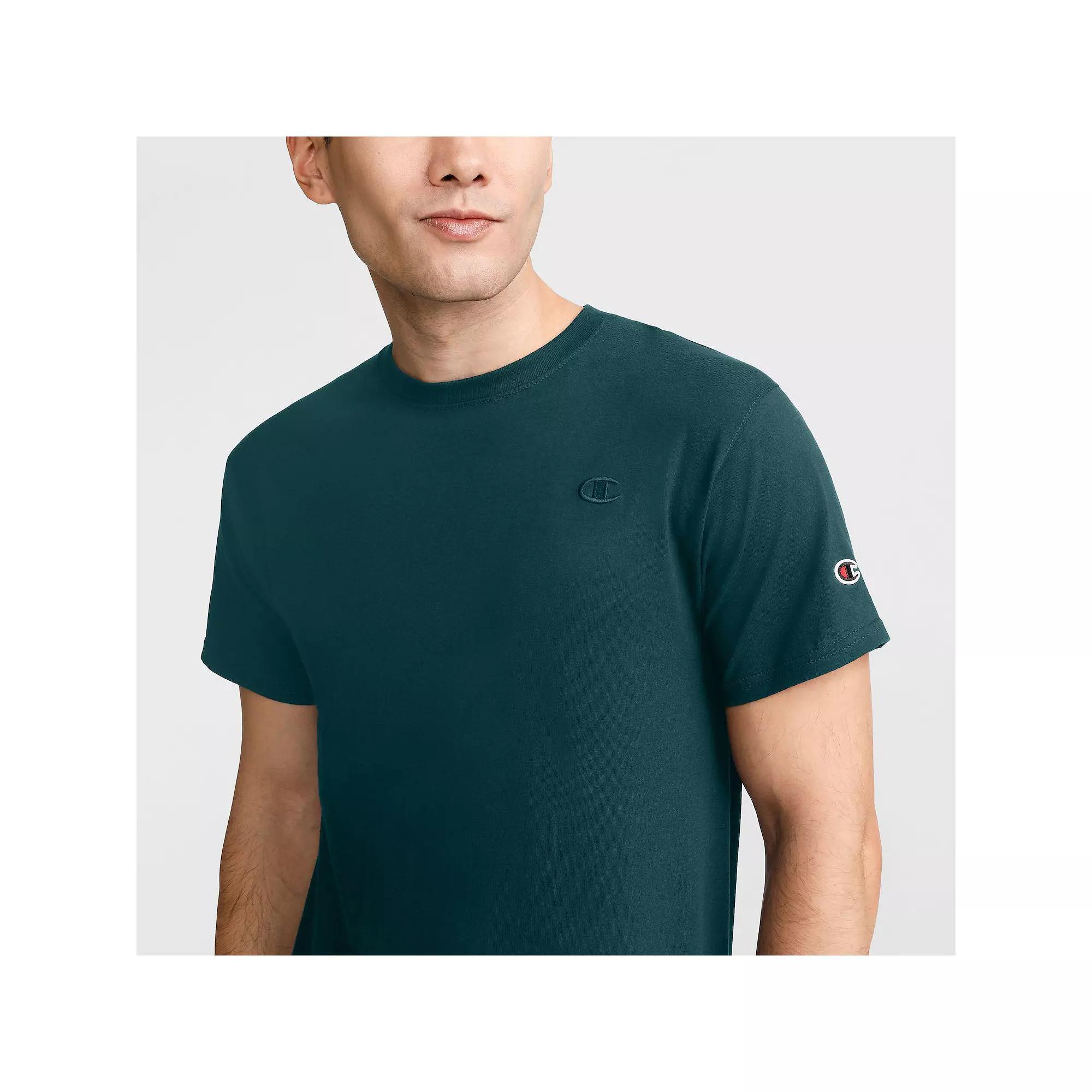 Mens Champion Classic Jersey Tee Granite Grey Product Image