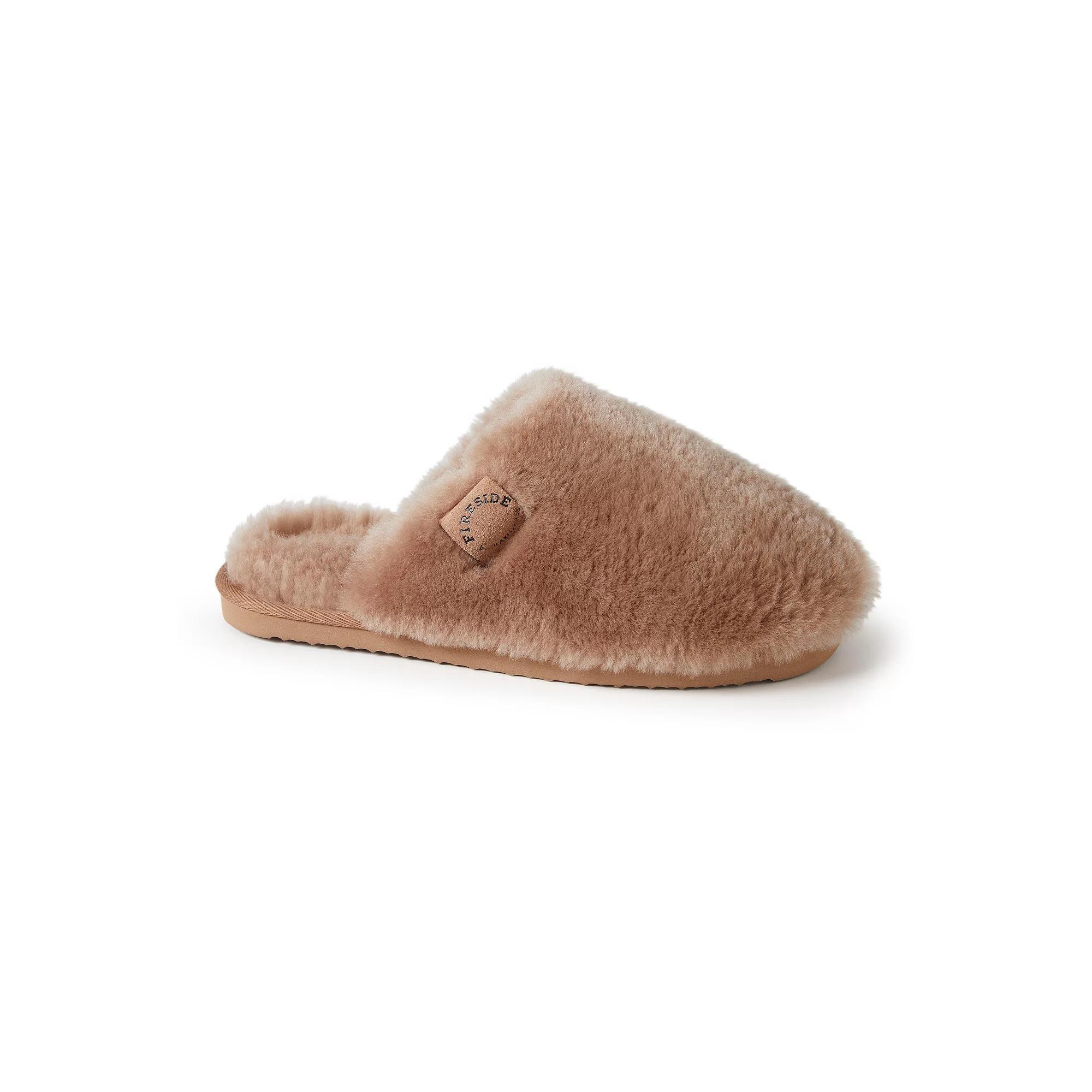 Fireside by Dearfoams Shelly Beach Scuff Women's Slippers, Size: 10, Brown Product Image