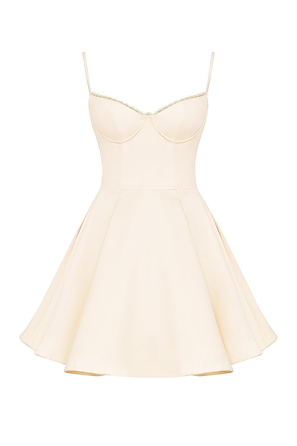 Minimoiselle  vintage cream tulle mini dress Product Image