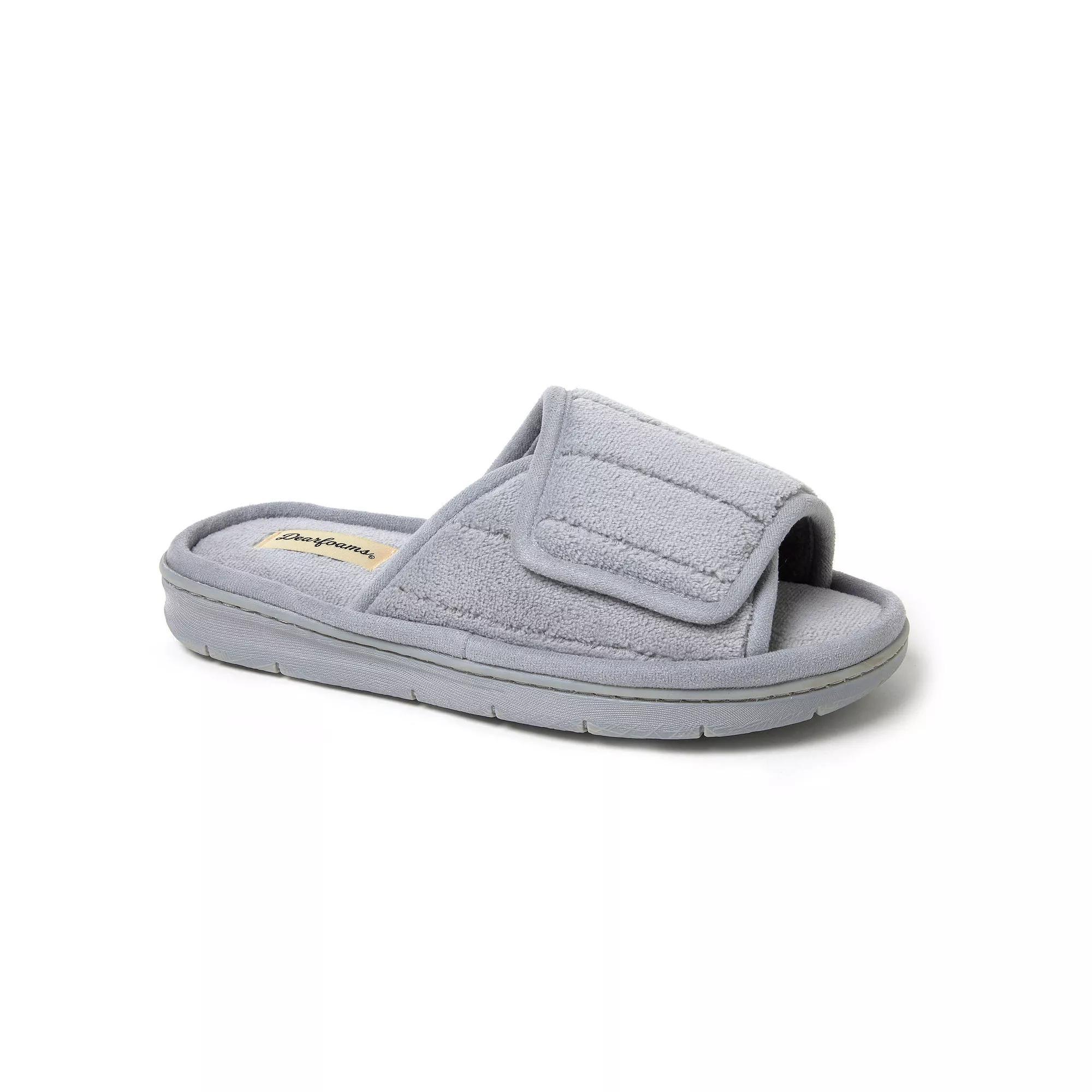 Dearfoams Mickey Terrycloth Women's Slide Slippers, Size: Medium, Sleet Product Image