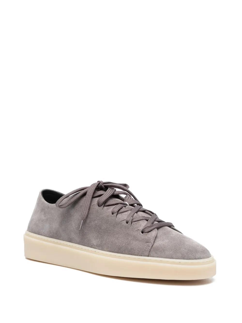 Muskrat low-top leather sneakers Product Image