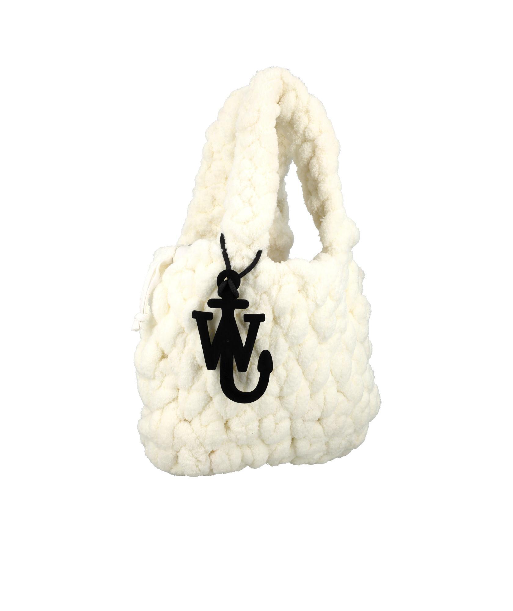 JW ANDERSON Small Blanket Tote Bag In White Product Image