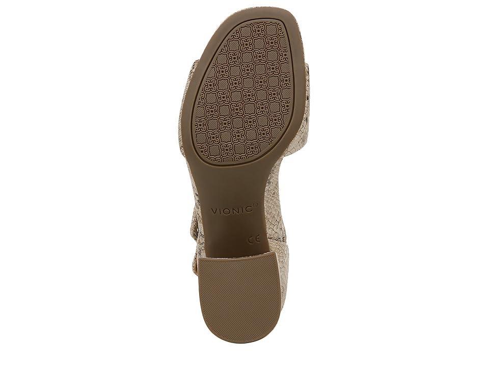 VIONIC Chardonnay Ankle Straps (Oatmeal Snake Leather) Women's Sandals Product Image