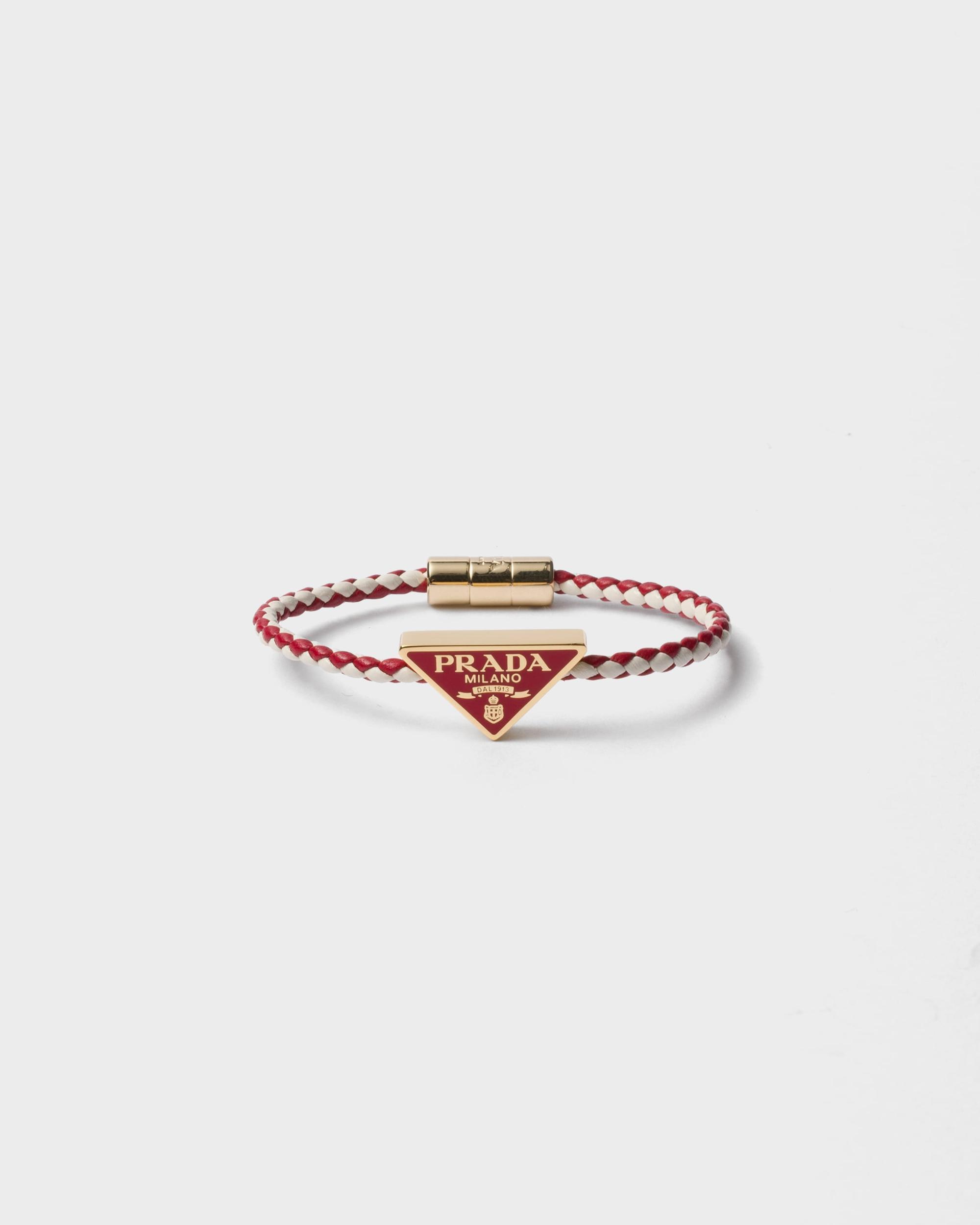 Braided nappa leather bracelet Product Image