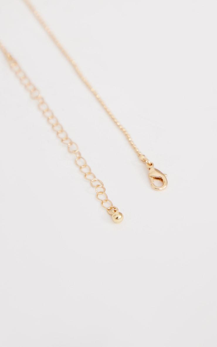 Gold Dainty Heart Short Chain Necklace Product Image