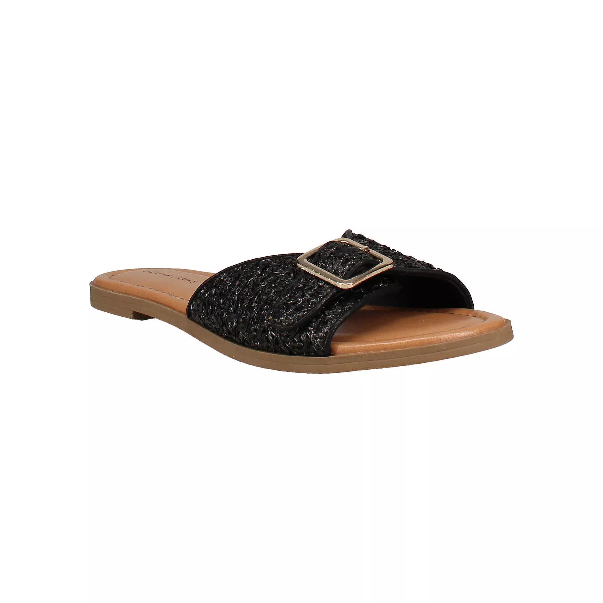 Draper James Women's Debbie Flat Dress Sandals, Size: 8.5, Black Product Image