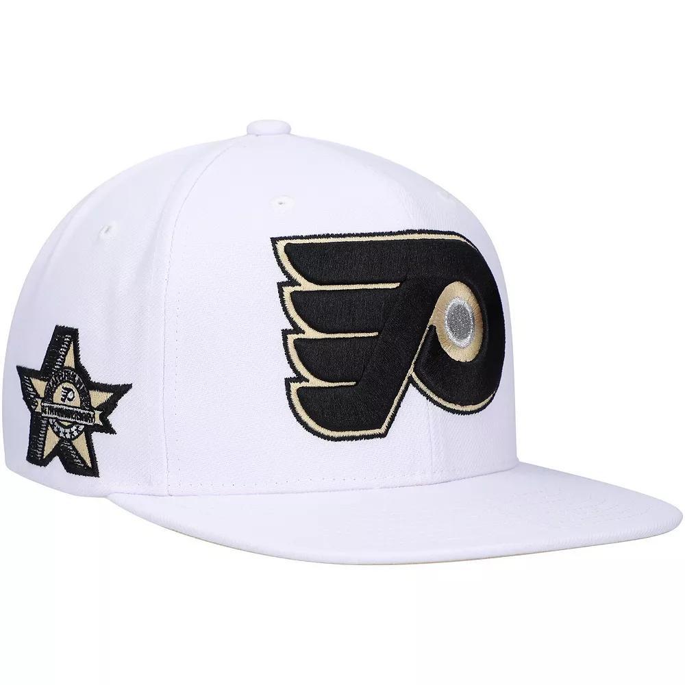 Men's Mitchell & Ness  White Philadelphia Flyers SOUL Snapback Hat, Fly White Product Image