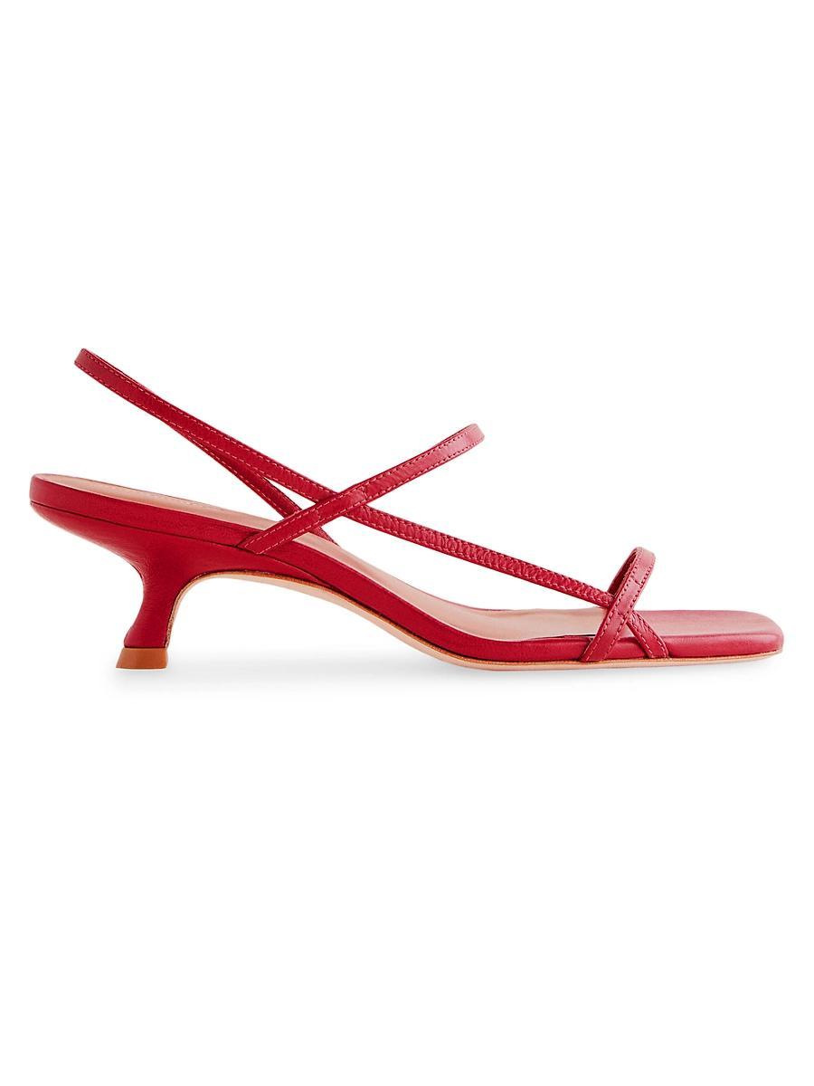 Womens Serenity Bare 50MM Leather Slingback Sandals Product Image