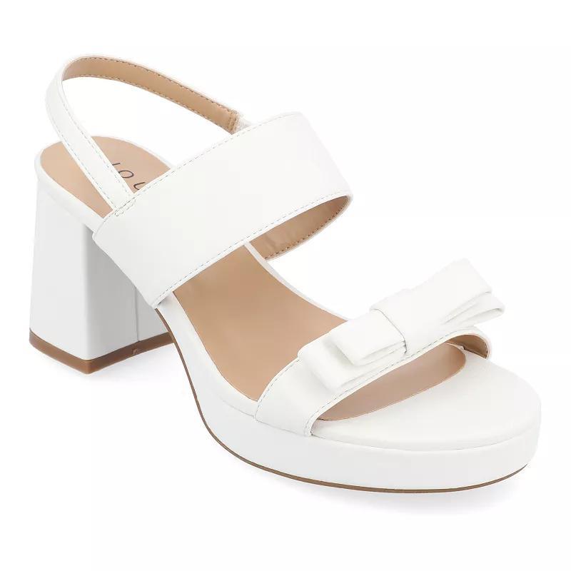 Journee Brookan Women's Block Heel Sandals, Size: 9 Product Image