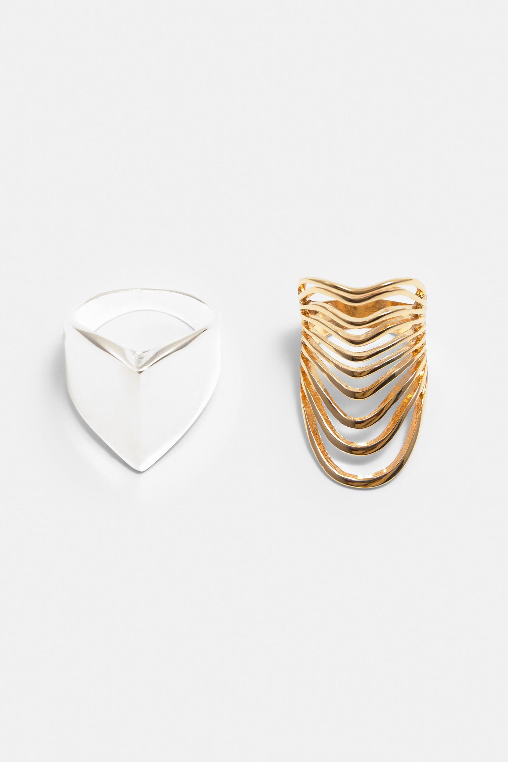 Pack of 2 metallic rings Product Image