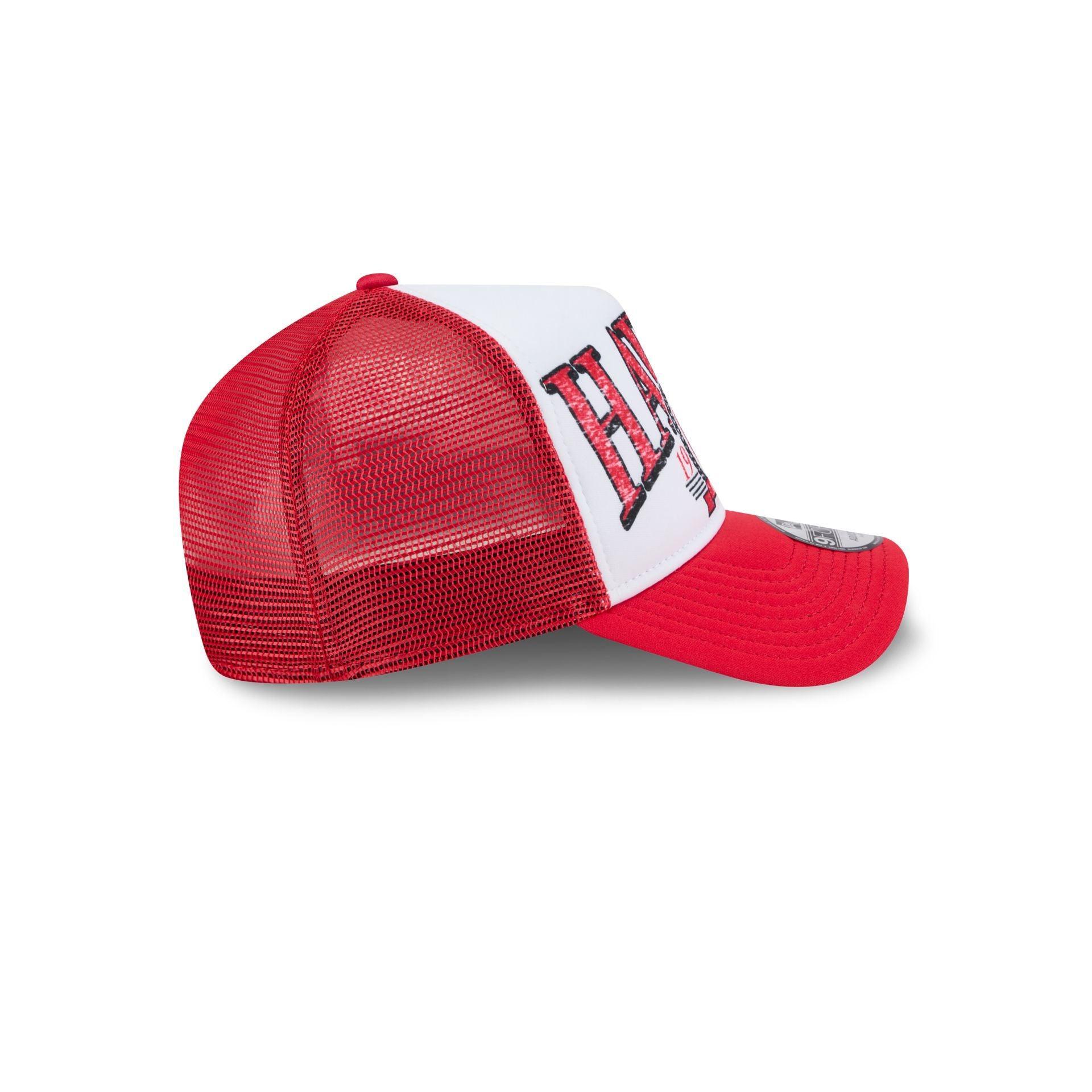 Winnipeg Jets Distressed 9FORTY A-Frame Trucker Hat Male Product Image