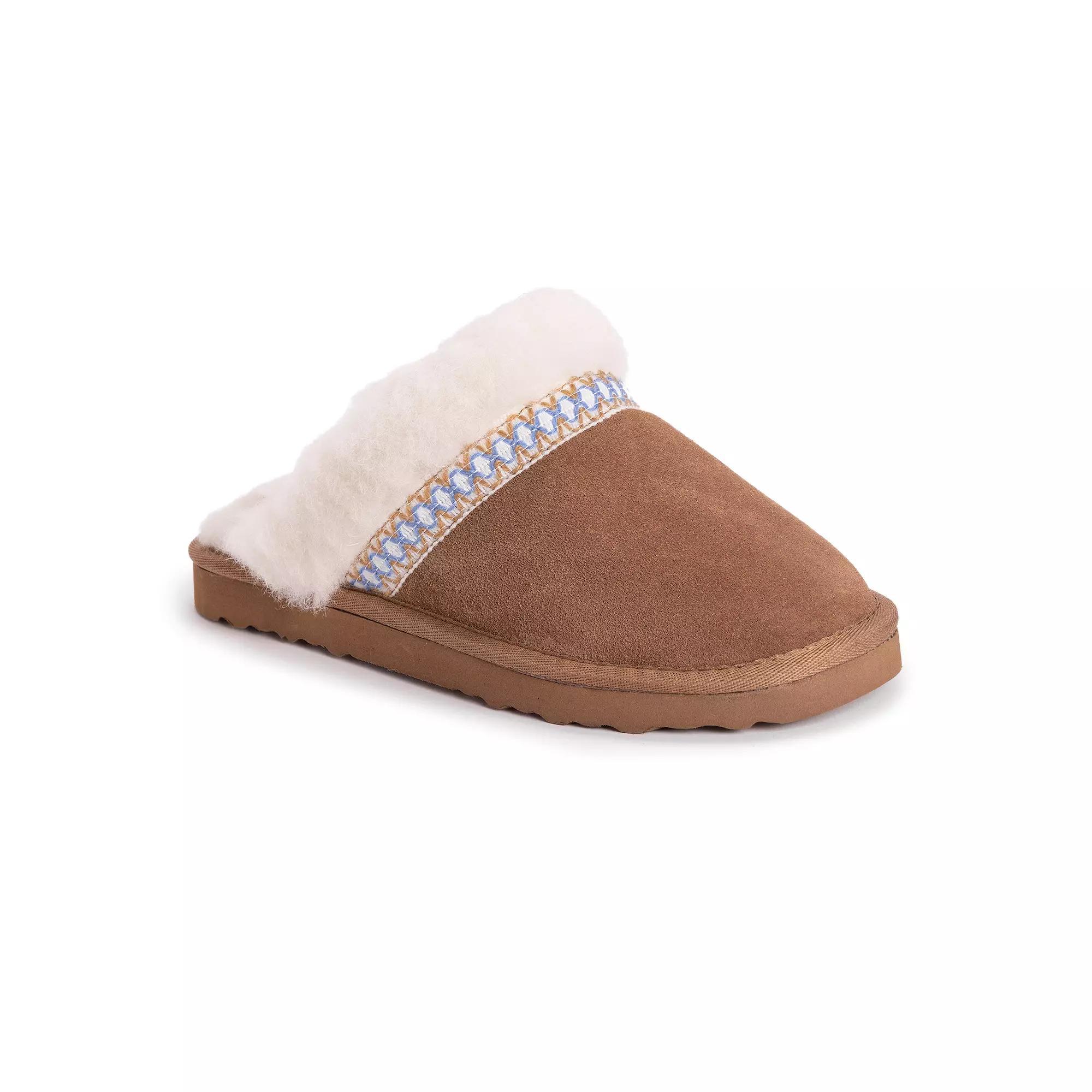 MUK LUKS Dawn Suede Womens Scuff Slippers Product Image