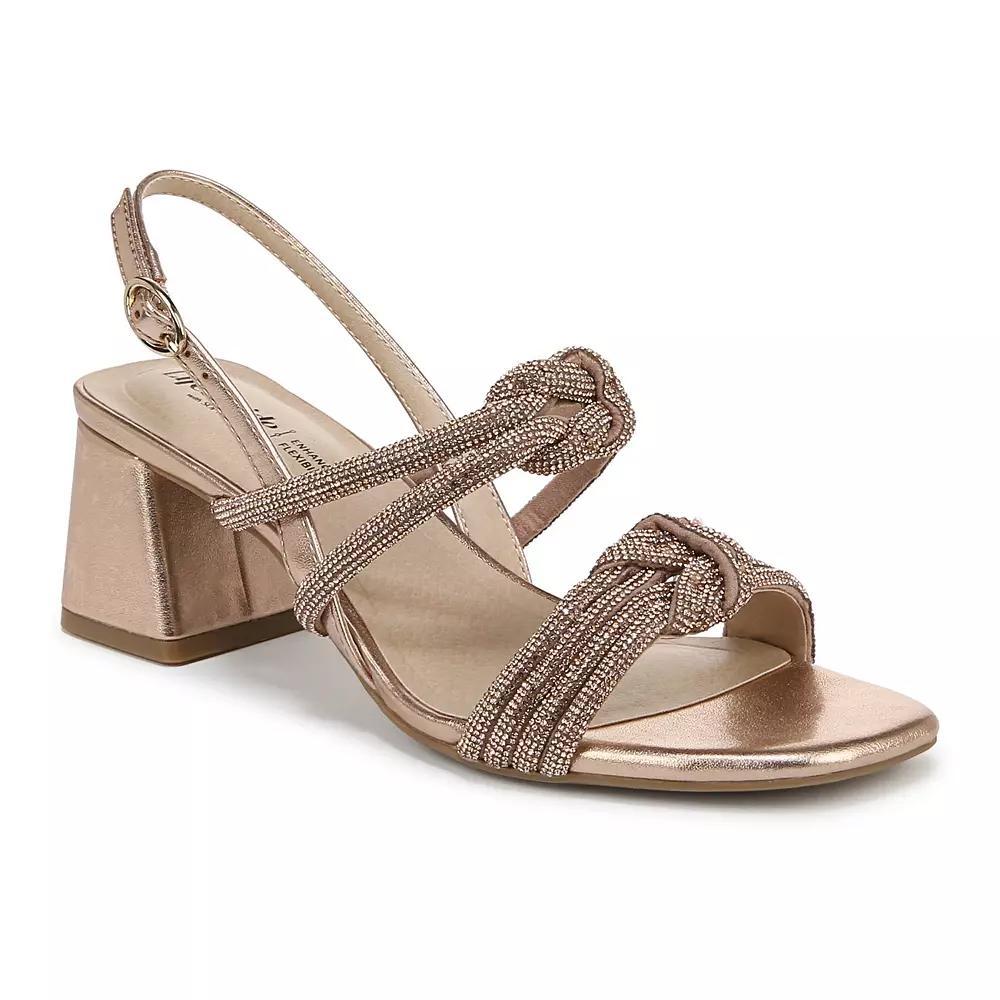 LifeStride Celeste Women's Slingback Strappy Pumps, Size: 9.5 Wide, Rose Gold Product Image