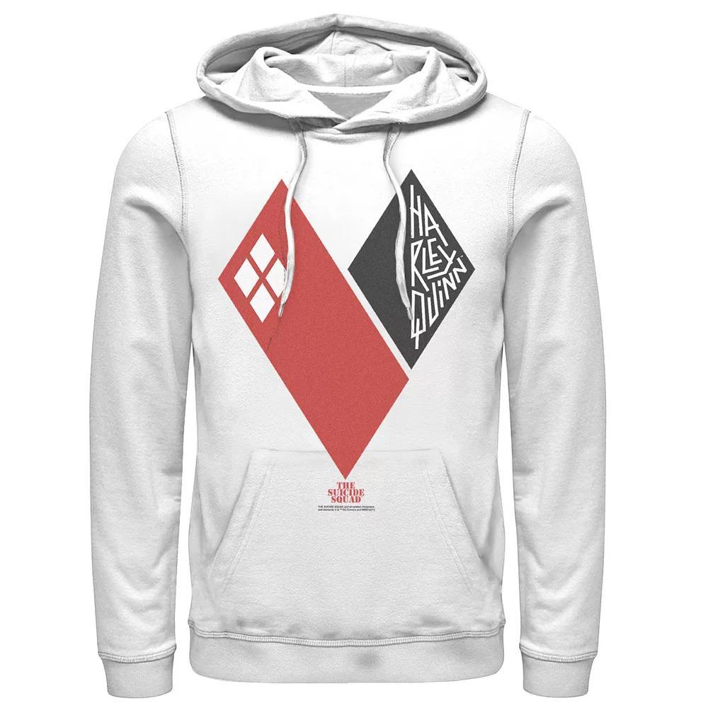 Men's The Suicide Squad Harley Hearts Hoodie, Size: XXL, White Product Image