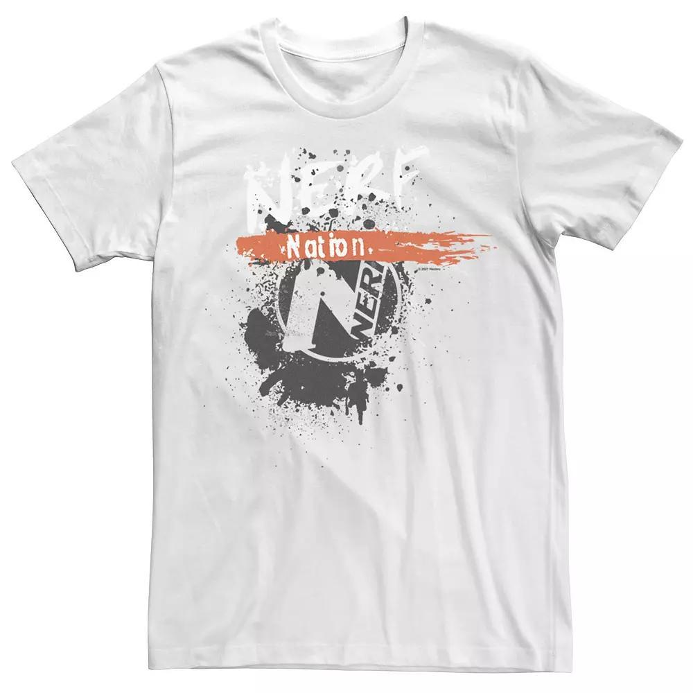 Men's Nerf Splatter Graffiti Logo Tee, Size: Small, Light Blue Product Image