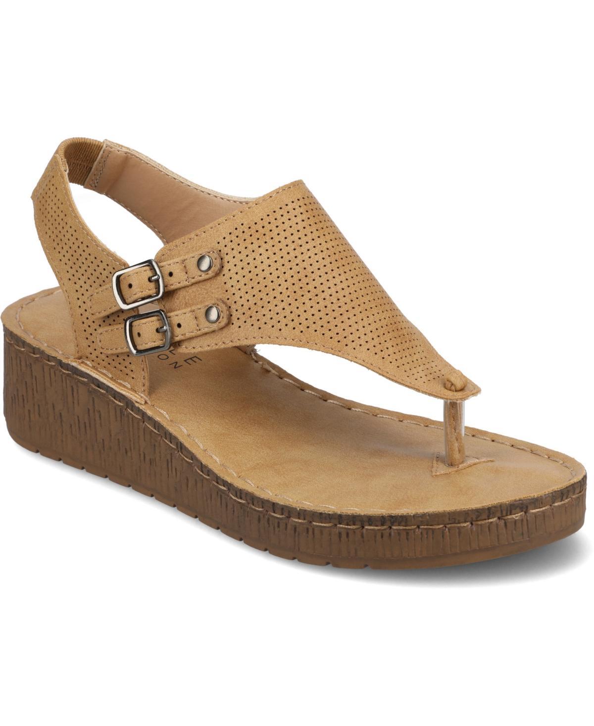 Journee Mckell Womens Wedge Sandals Product Image