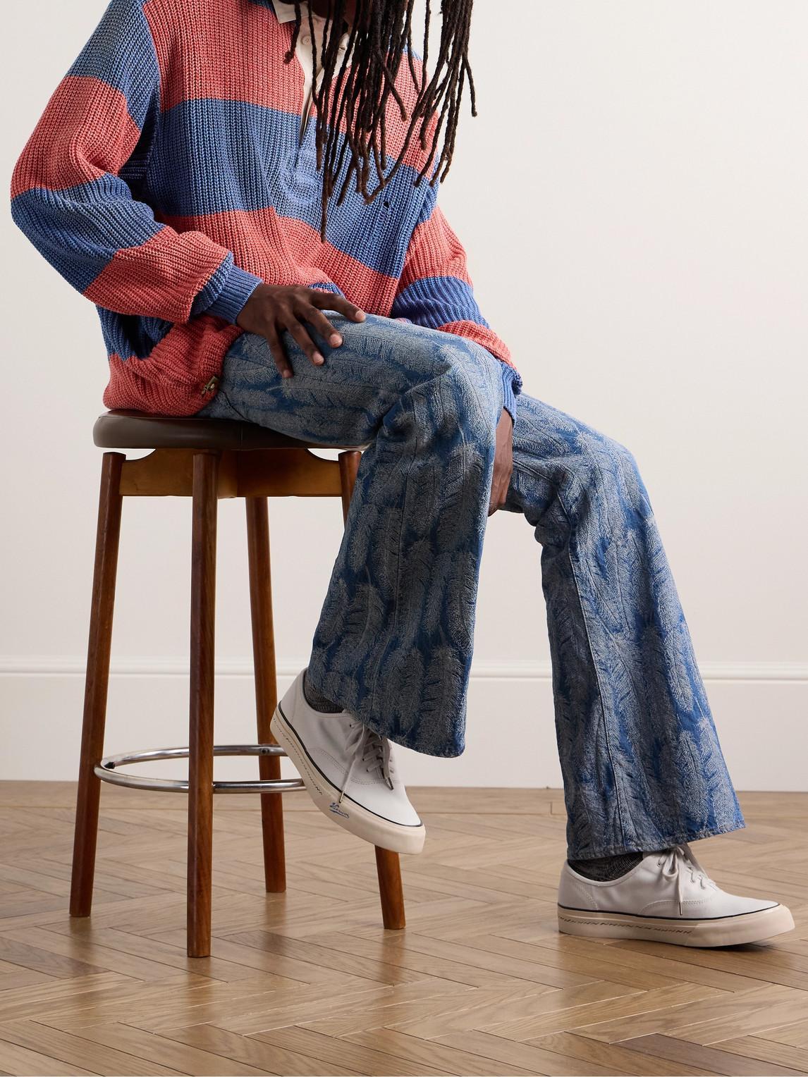 VISVIM Logan Deck Lo Sipe Sneakers In Pink Product Image
