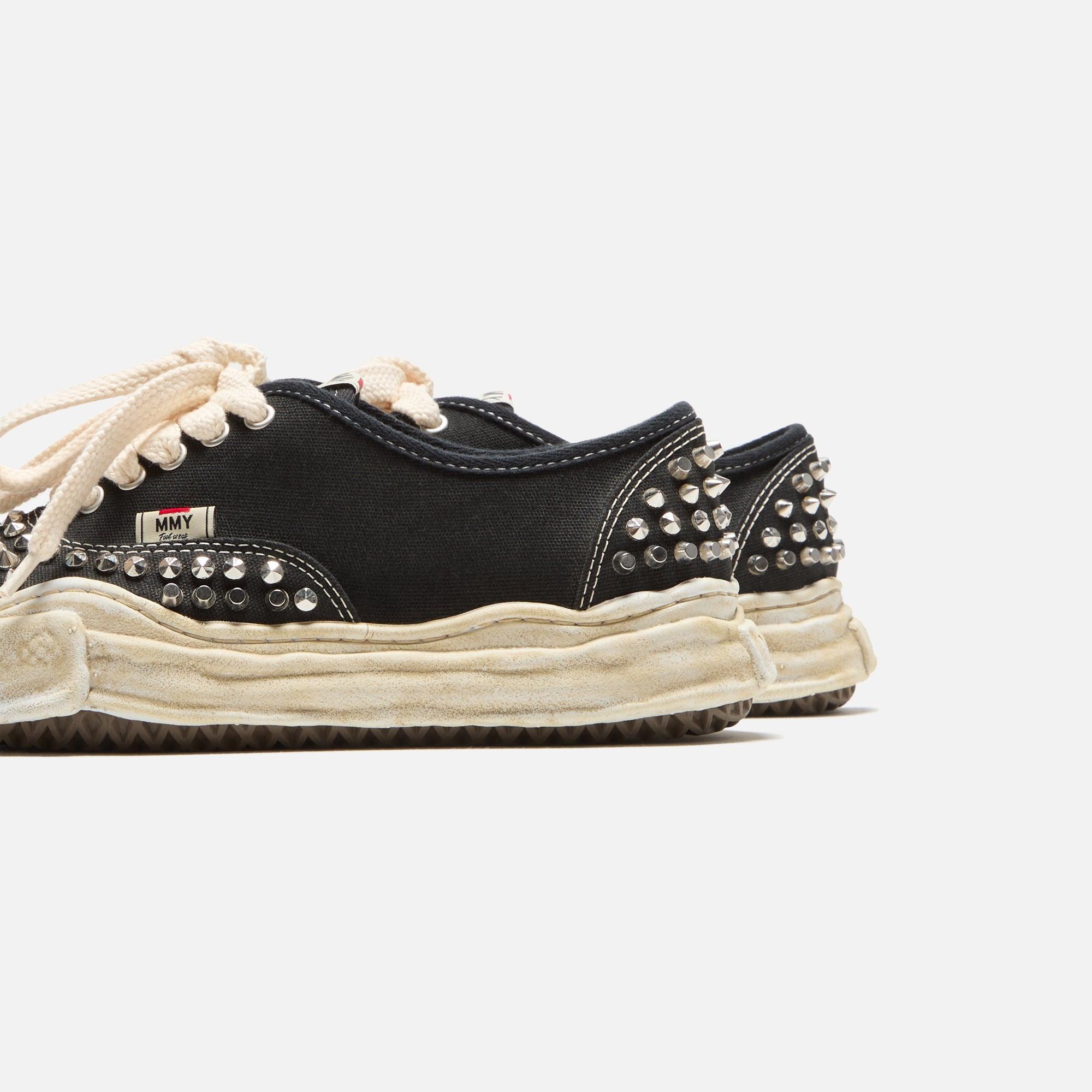 Mihara Yasuhiro Baker Original Sole Studded Canvas Low-Top Sneaker - Black Male Product Image