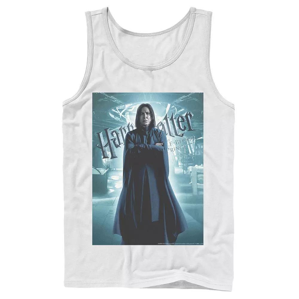 Men's Harry Potter Half-Blood Prince Snape Character Poster Graphic Tank Top, Size: Large, Athletic Grey Product Image