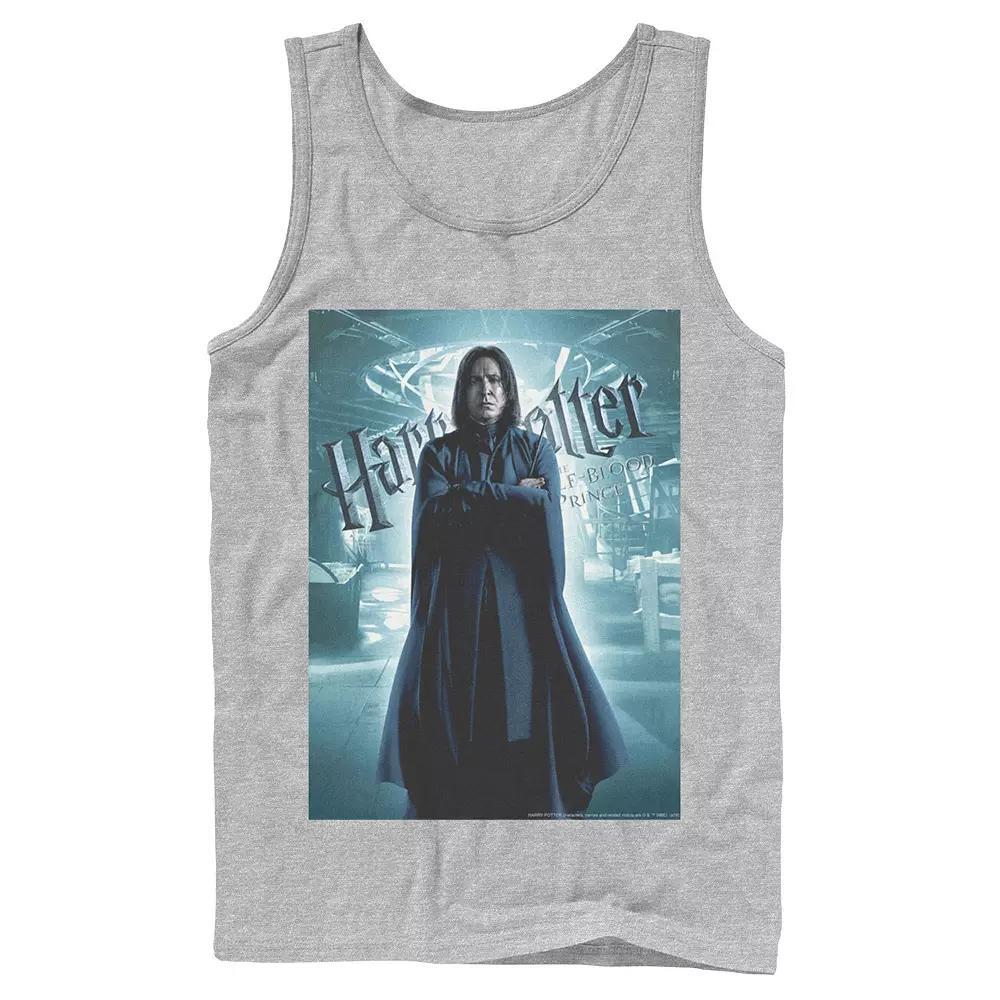 Men's Harry Potter Half-Blood Prince Snape Character Poster Graphic Tank Top, Size: Large, Athletic Grey Product Image
