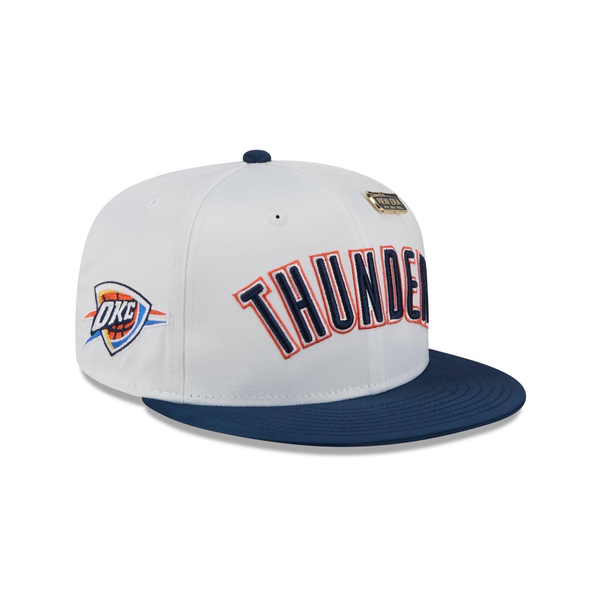 Oklahoma City Thunder Satin Pin 9FIFTY Snapback Hat Male Product Image