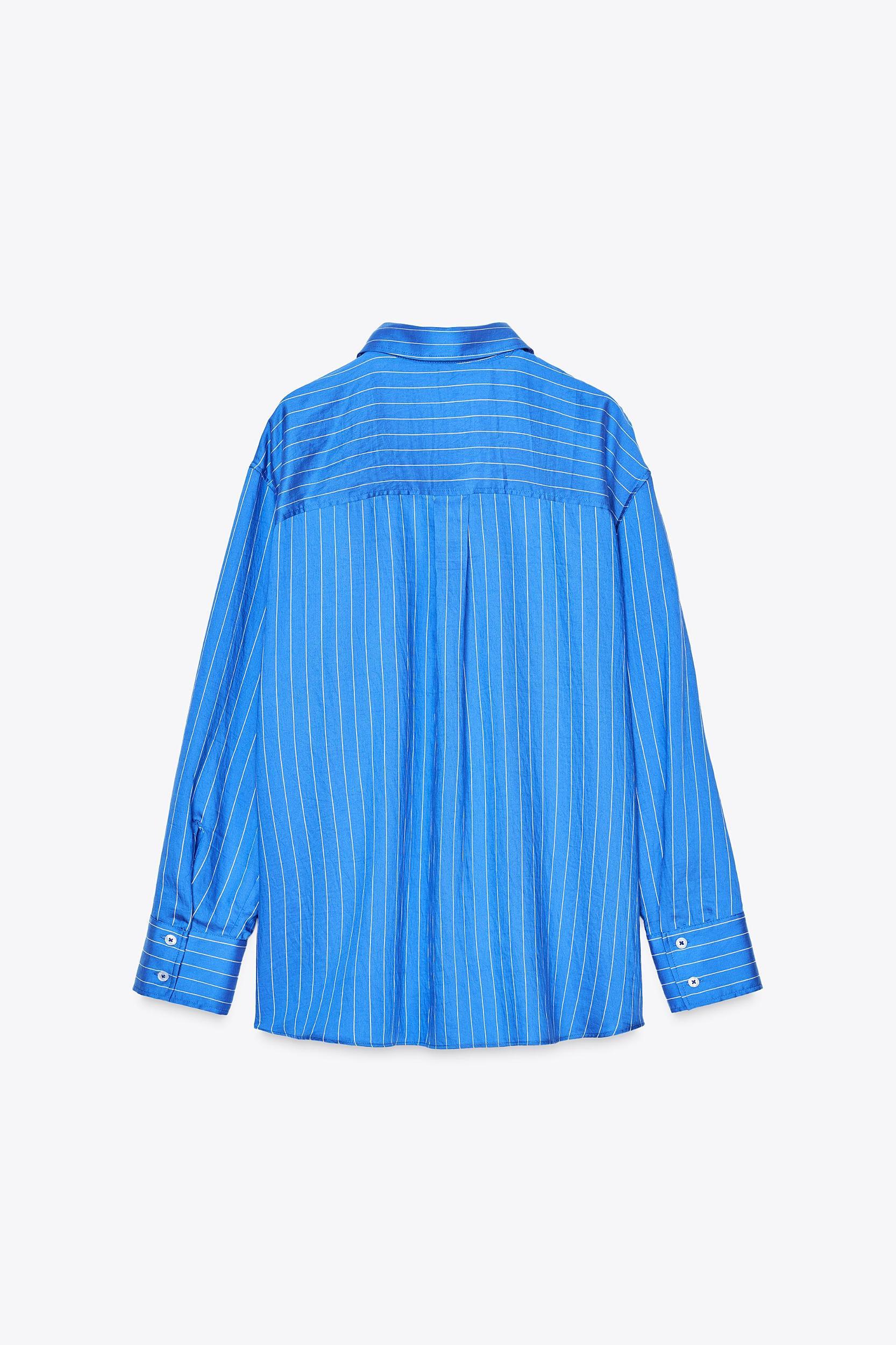 ZW COLLECTION OVERSIZED STRIPED SHIRT Product Image