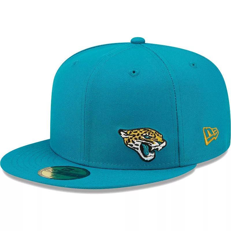 Men's New Era Teal Jacksonville Jaguars  Flawless 59FIFTY Fitted Hat, Size: 7 1/2, Blue Product Image