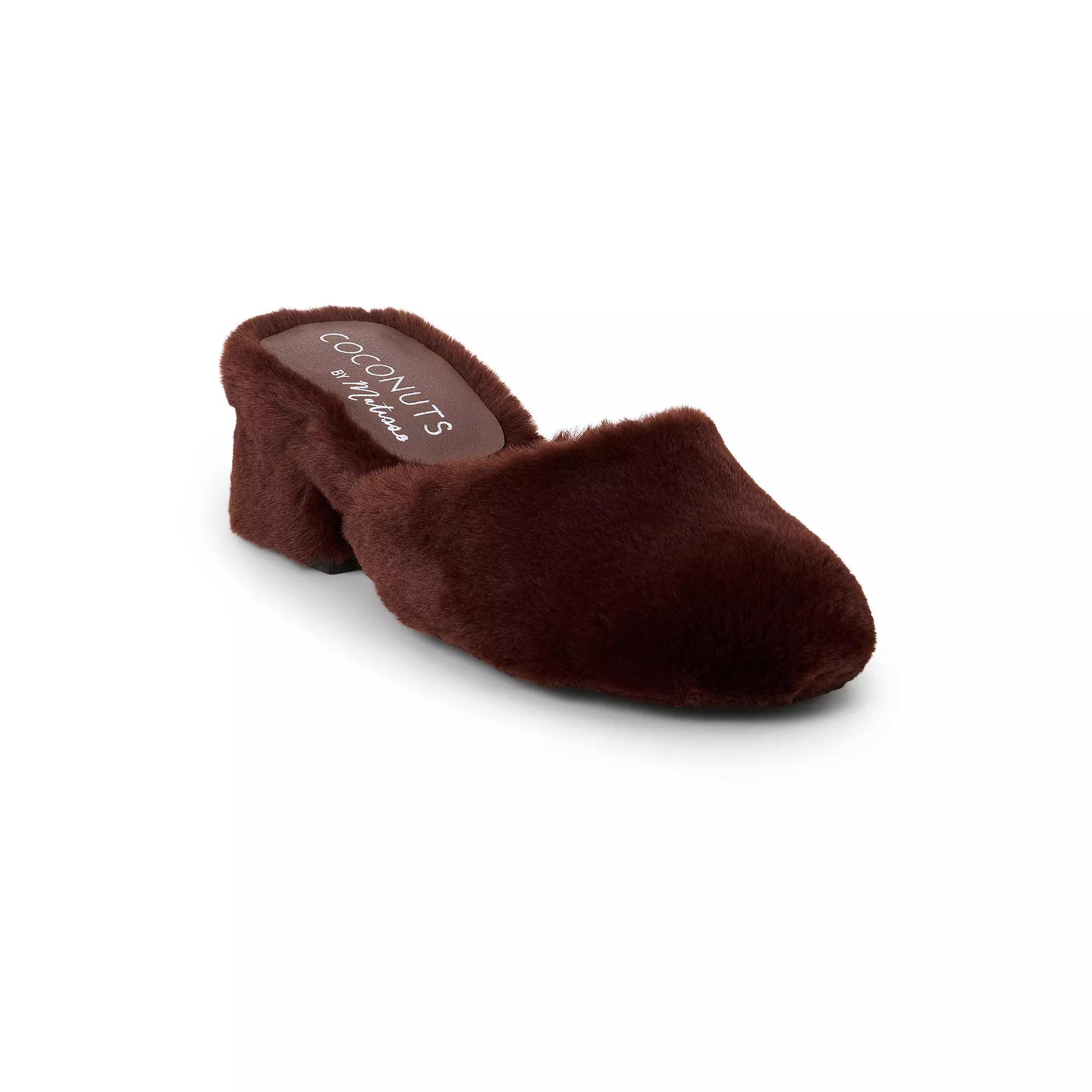 Coconuts by Matisse Teddy Women's Faux Fur Clogs, Size: 8, Brown Product Image