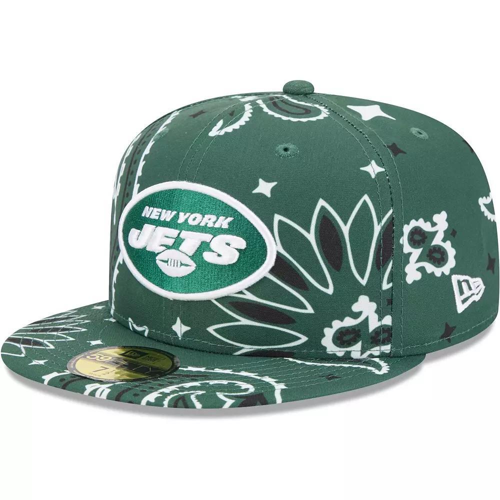 Men's New Era Green New York Jets Paisley 59FIFTY Fitted Hat, Size: 7 1/8 Product Image