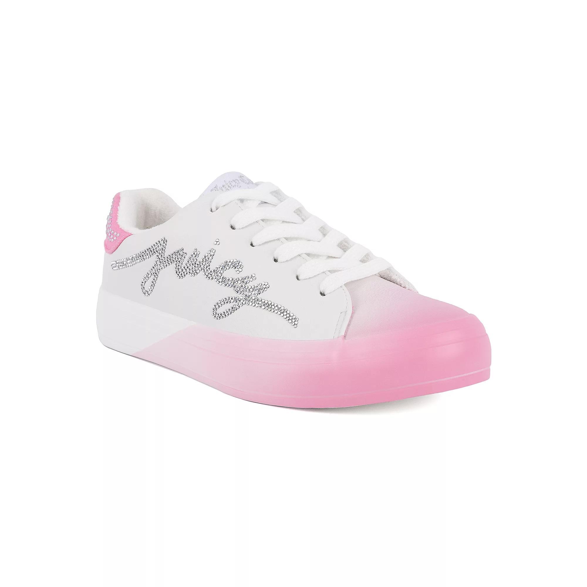 Juicy Couture Aurelie Women's Casual Sneakers, Size: 8, White Pink Product Image