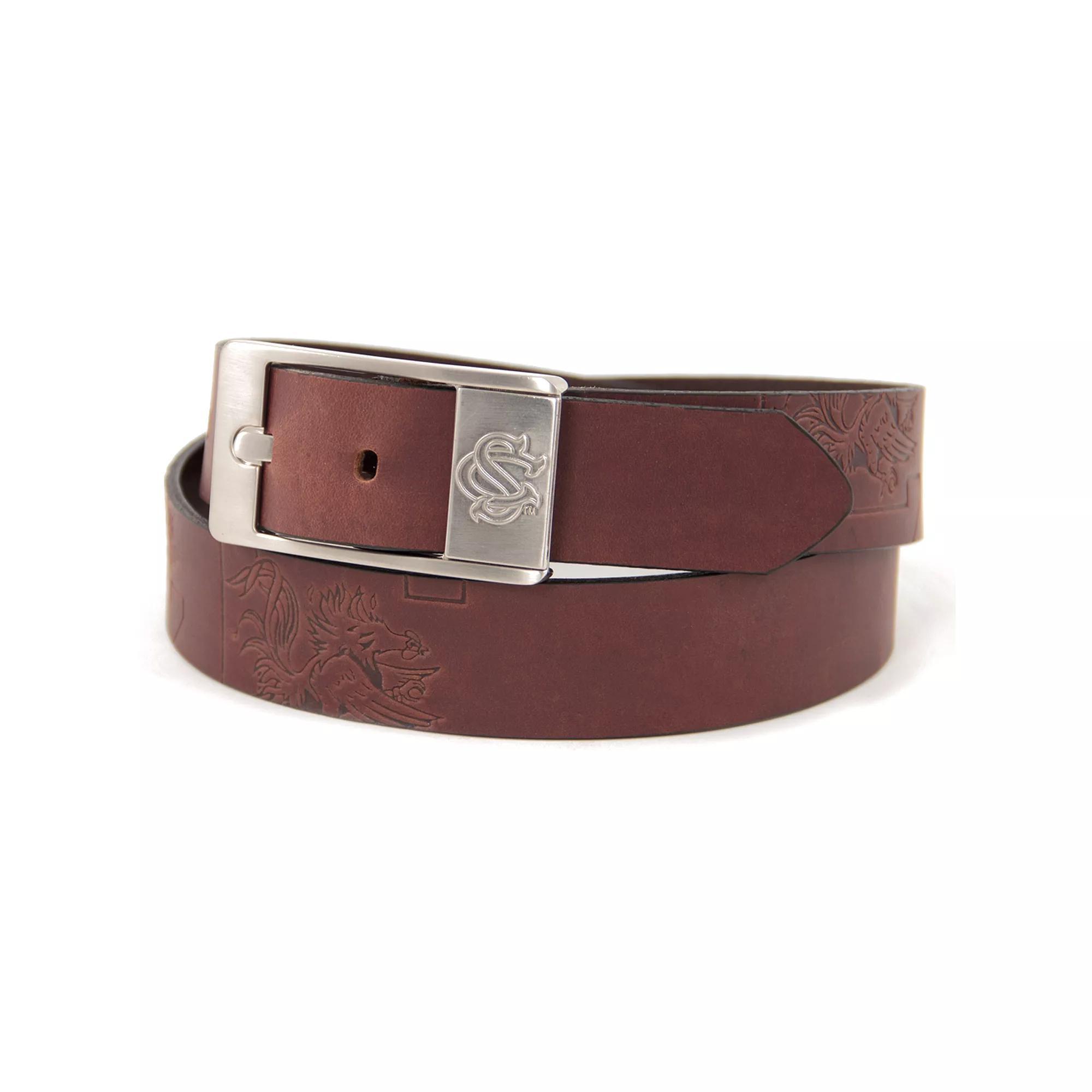 Men's Michigan State Spartans Brandish Leather Belt, Size: 38, Team Product Image