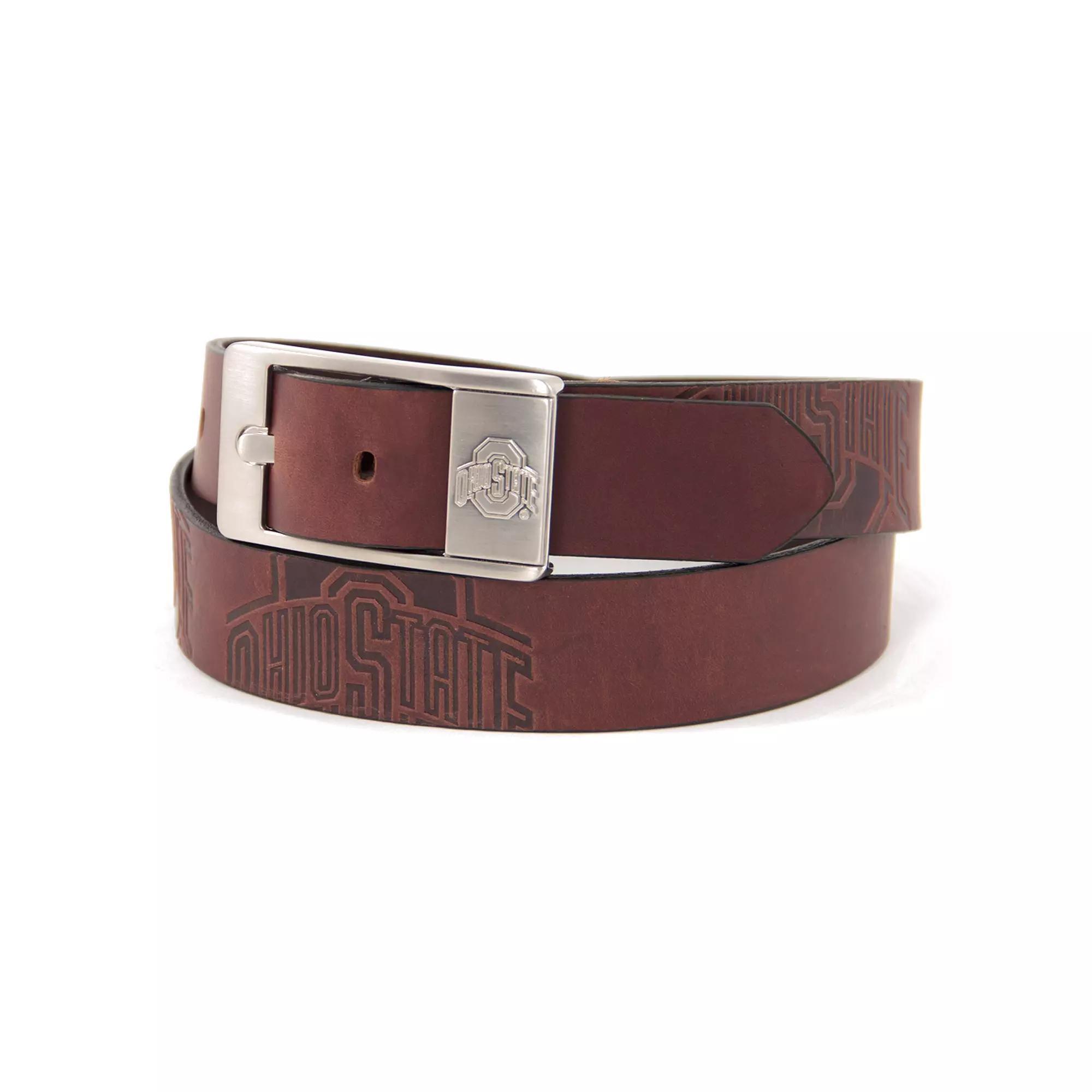 Men's Michigan State Spartans Brandish Leather Belt, Size: 38, Team Product Image