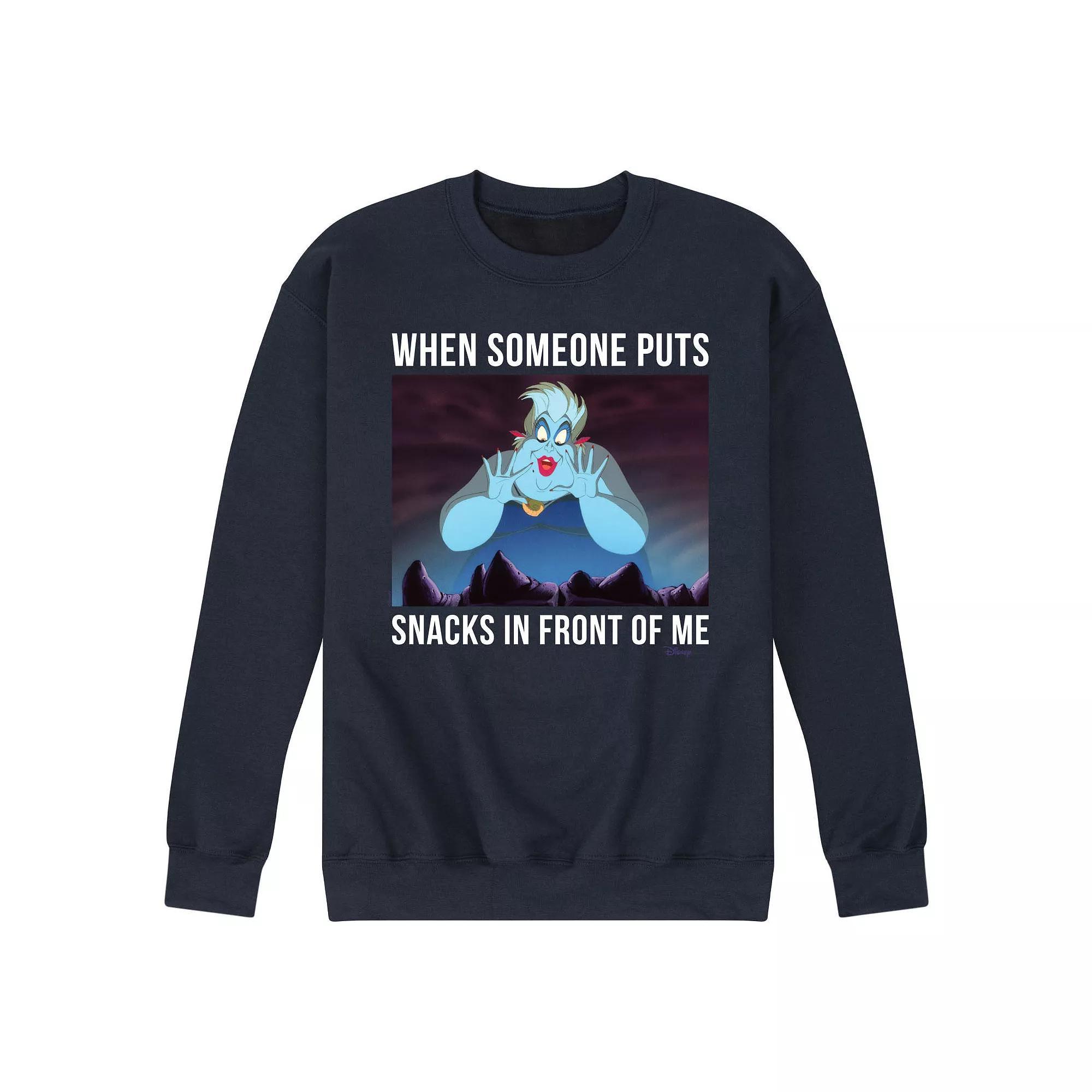 Disney Villains Mens Ursula Snacks Fleece Graphic Tee Product Image