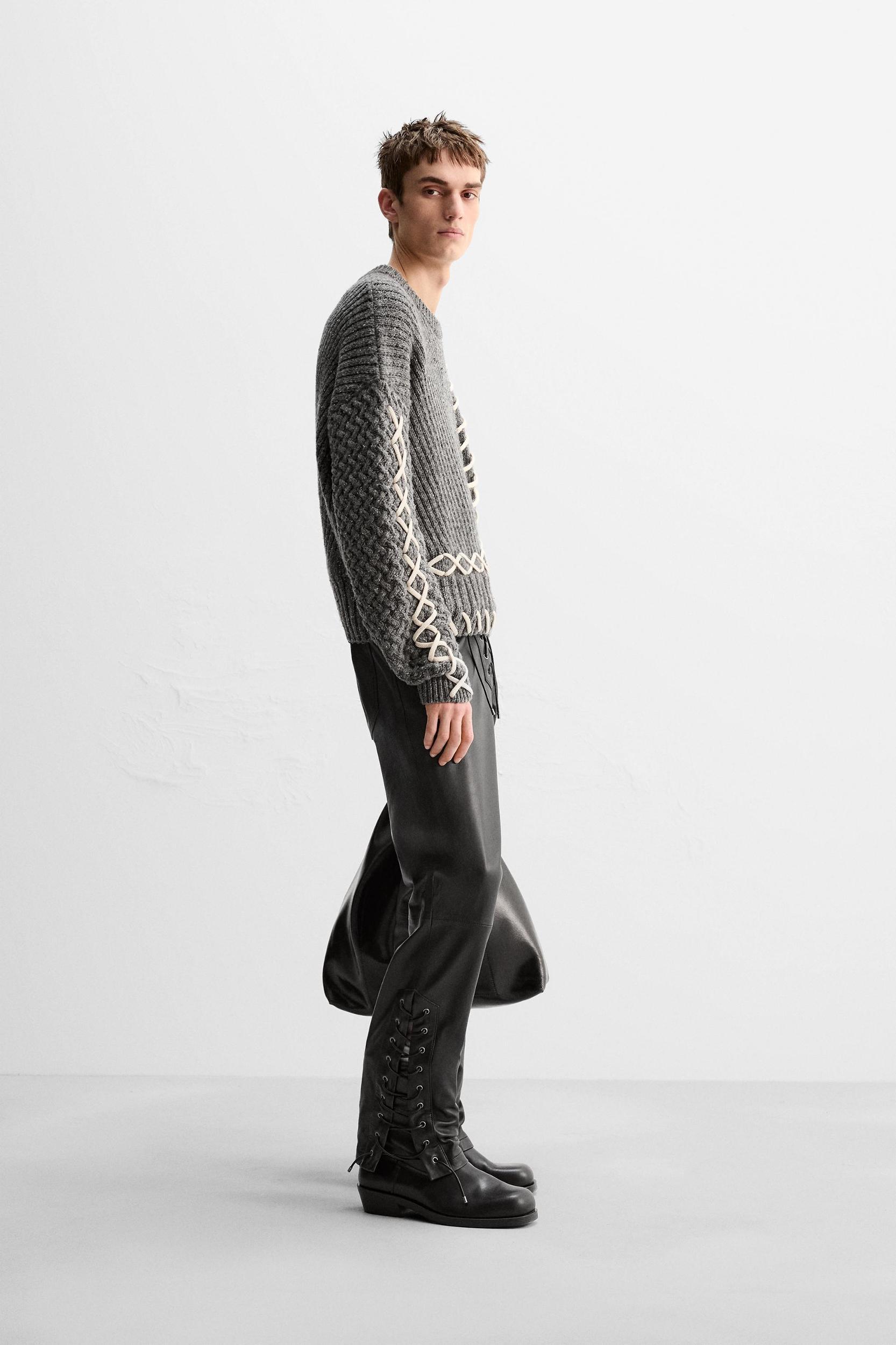 CONTRAST RIBBONS SWEATER LIMITED EDITION Product Image