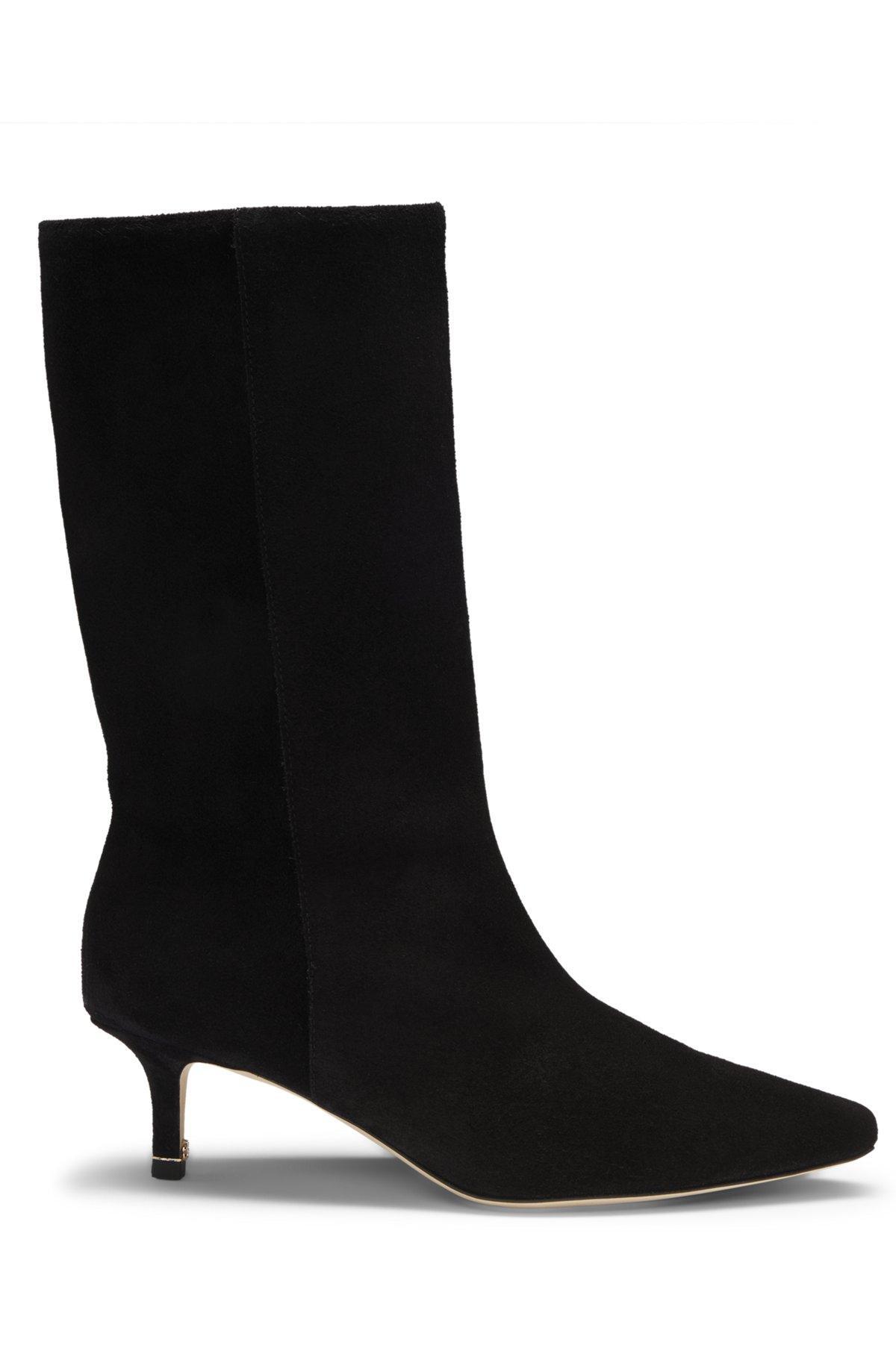 Suede boots with Double B monogram Product Image