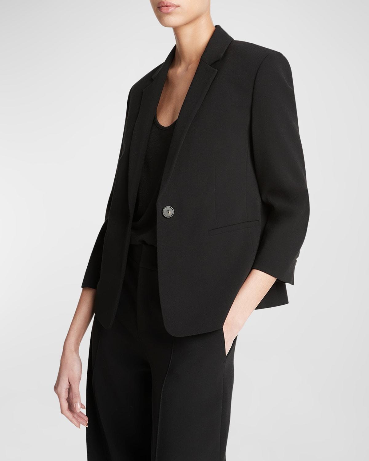Shrunken Bracelet-Sleeve Blazer Product Image