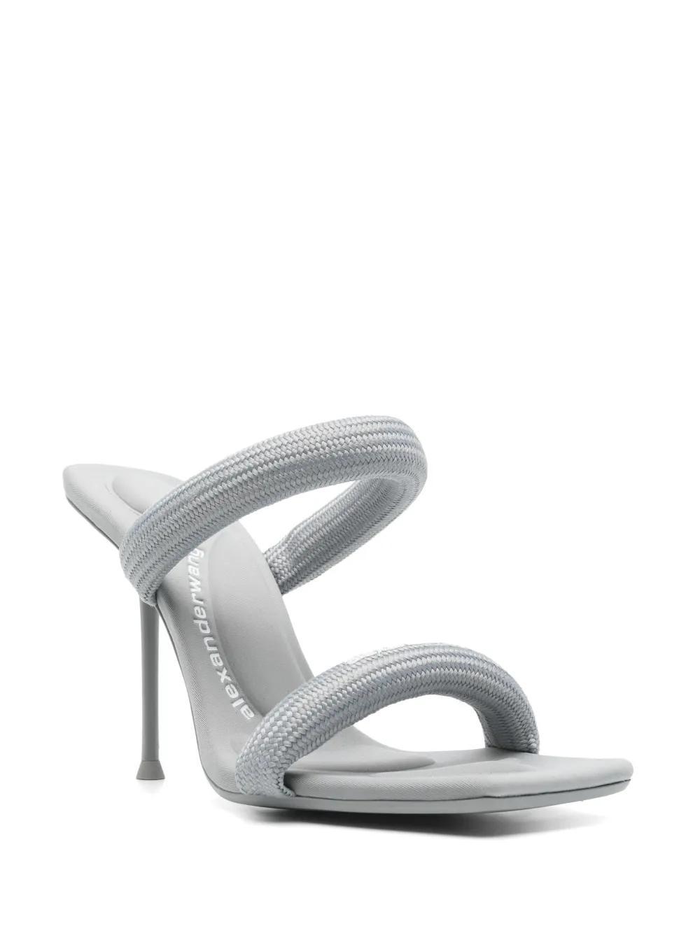 ALEXANDER WANG Julie Slipper-mule In Grey Nylon Product Image