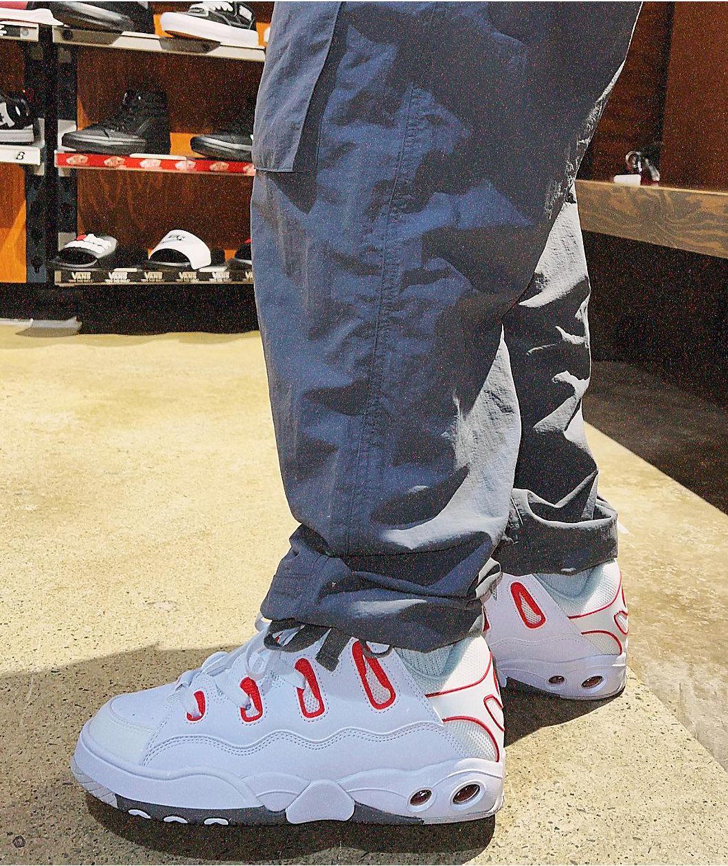 Osiris D3 OG White, Red & Grey Skate Shoes D3 Product Image