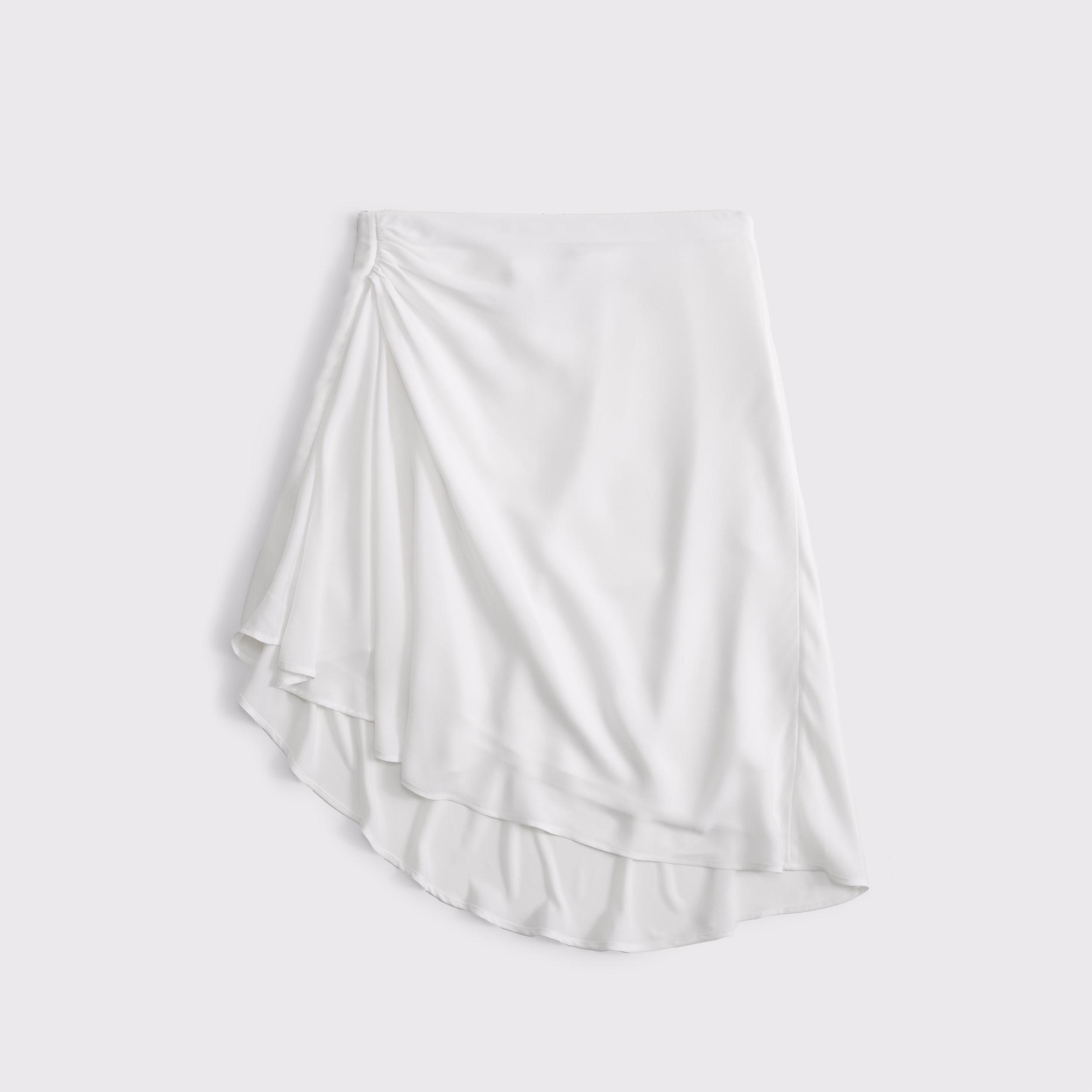 Low Rise Asymmetrical Hem Mini Skirt Product Image