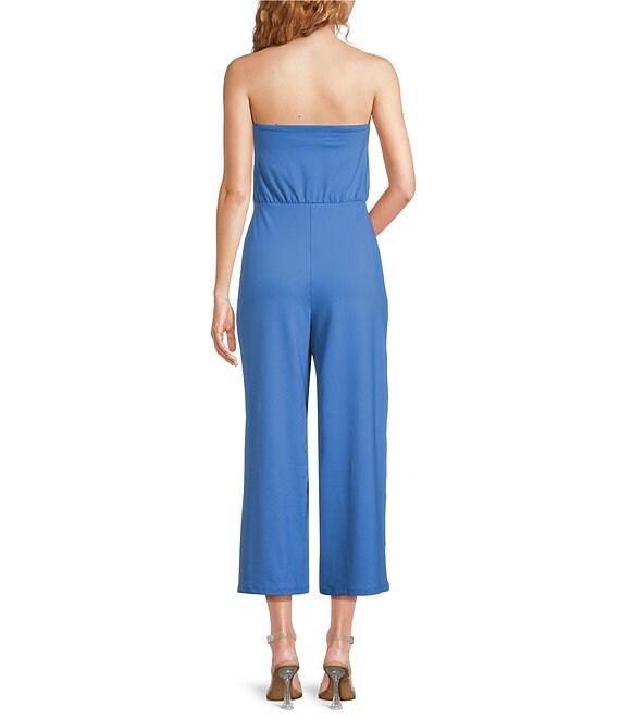 Susana Monaco Blouson Sleeveless Tube Cropped Jumpsuit Product Image